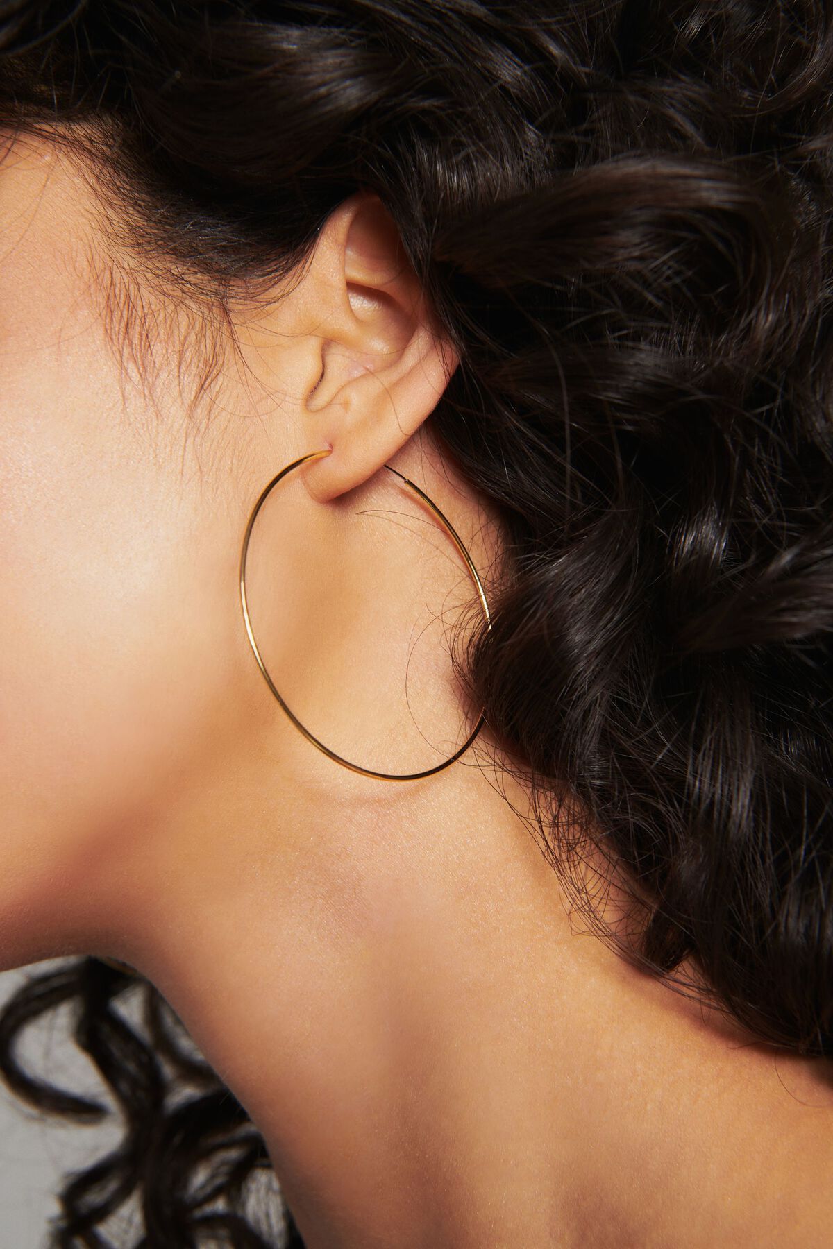 Dynamite 14K Gold Plated Endless Thin Hoops. 1