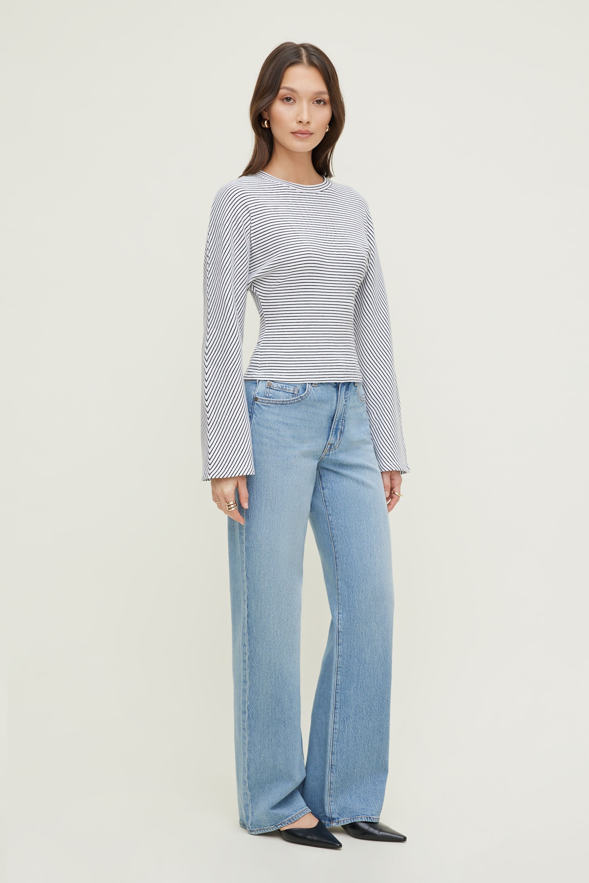 Striped Dolman Heavy Cotton Top