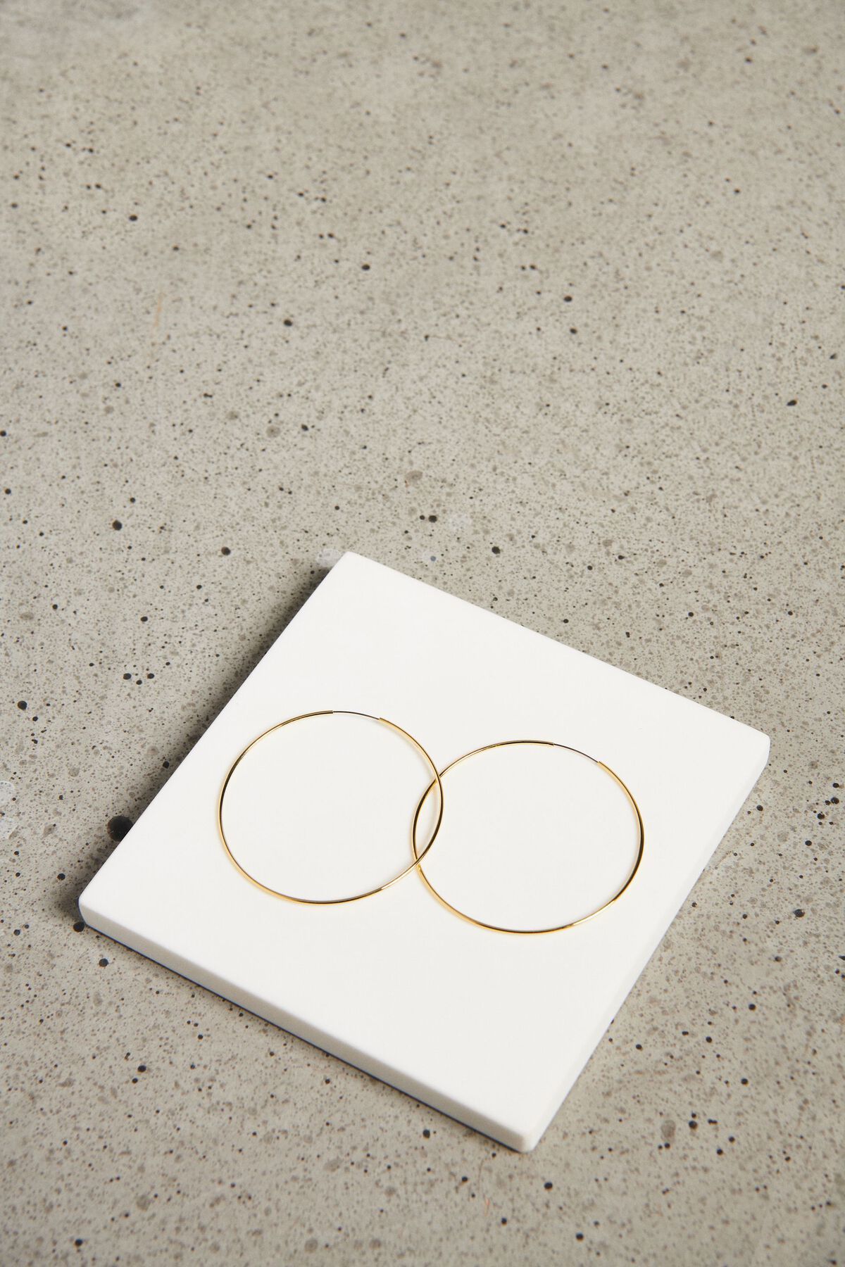 Dynamite 14K Gold Plated Endless Thin Hoops. 4