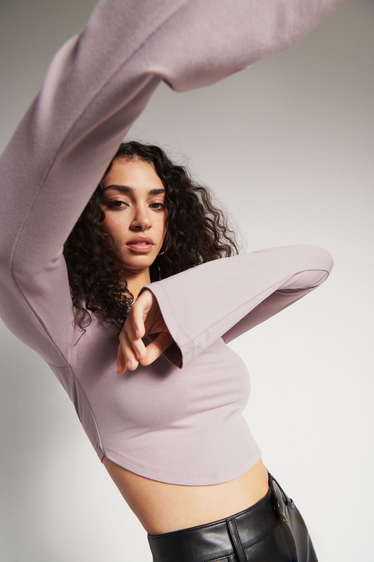 Dynamite Long Sleeve Micro Top. 1