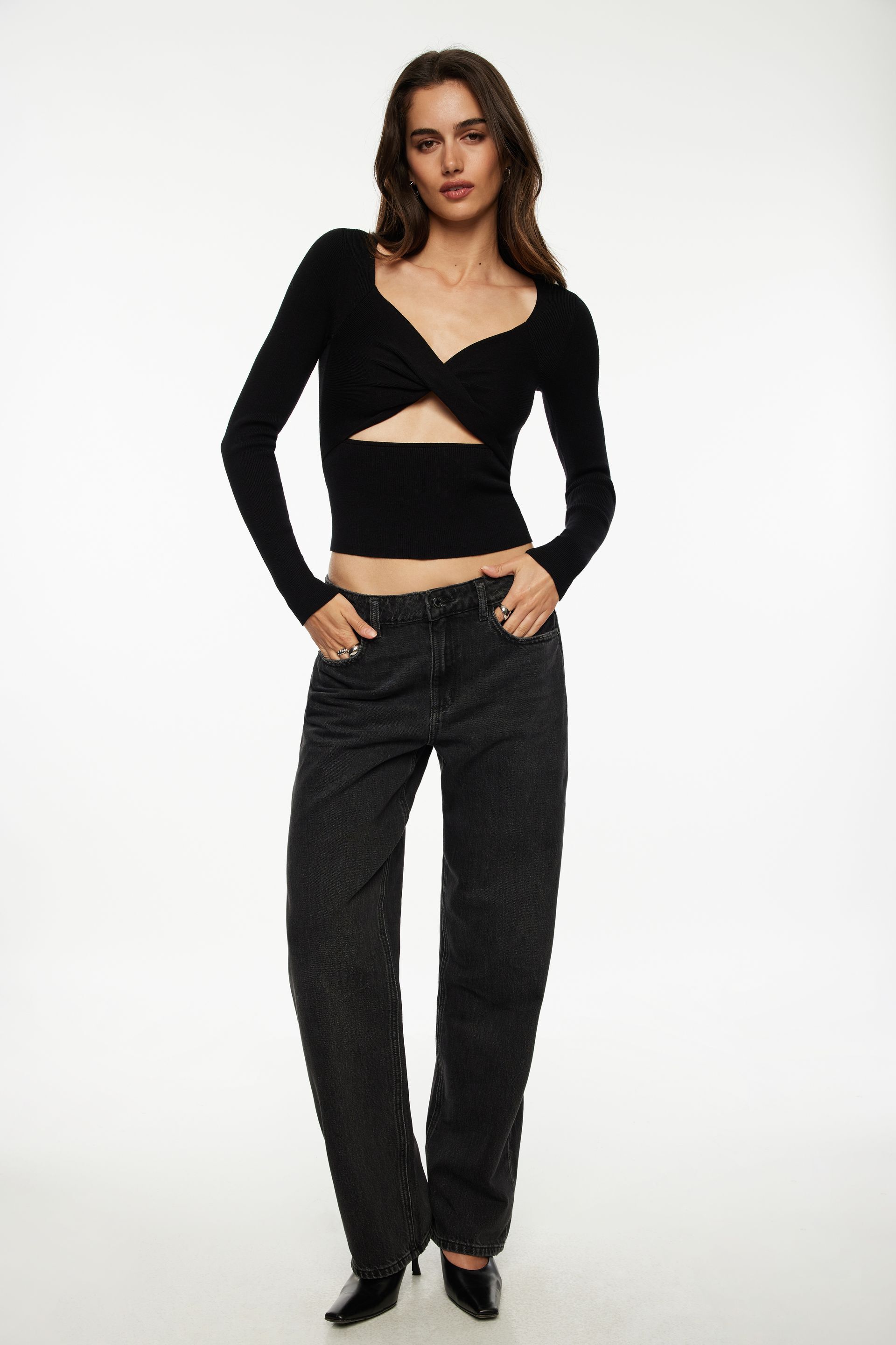 Twisted Cutout Sweater