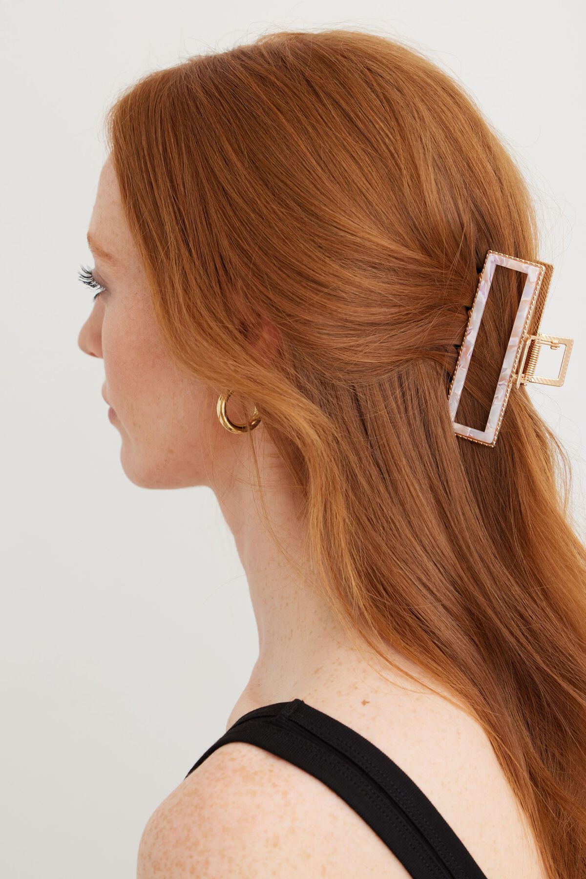 Dynamite Metal Rectangle Claw Hair Clip. 1