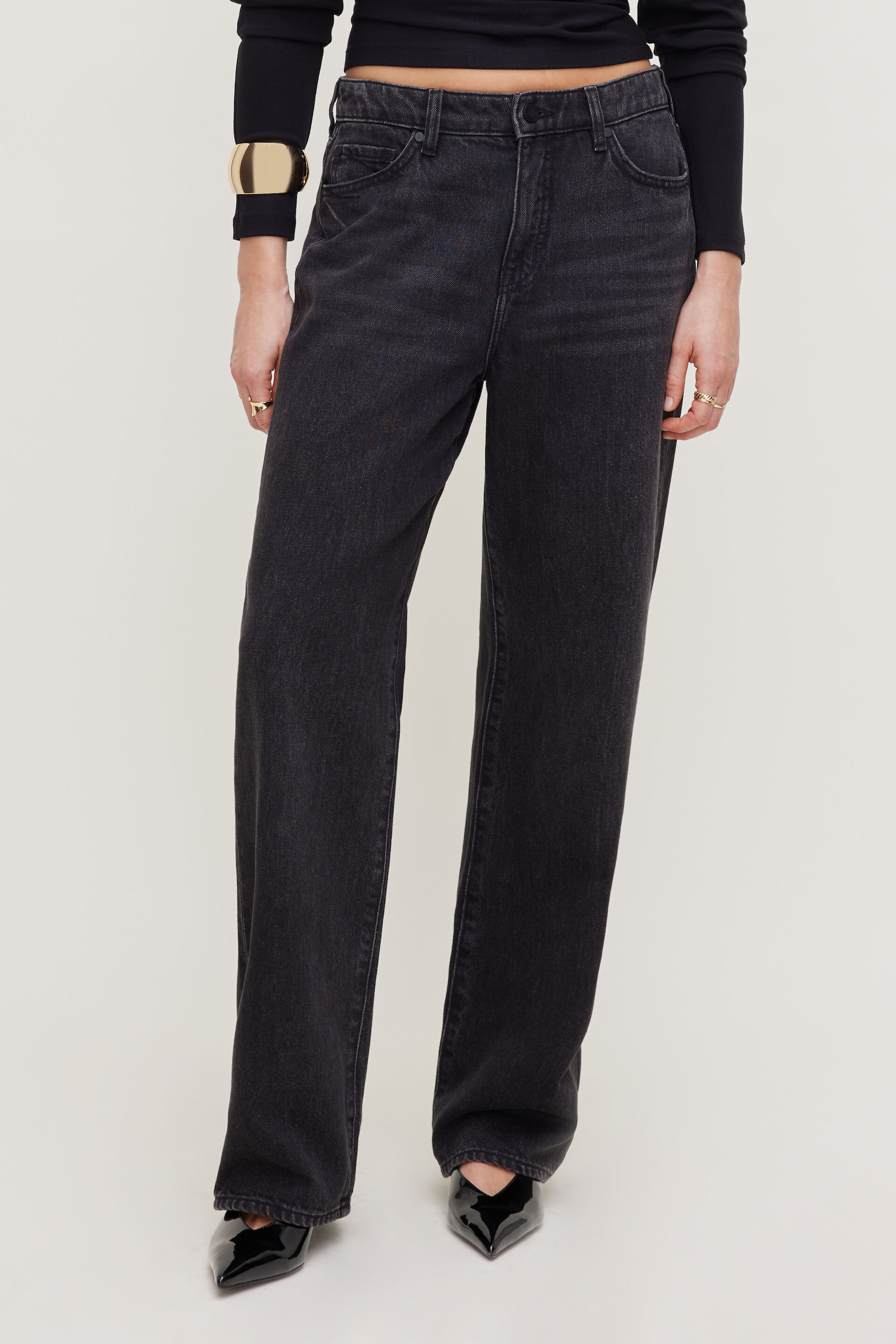 Mika Mid Rise Relaxed Straight Leg Jeans