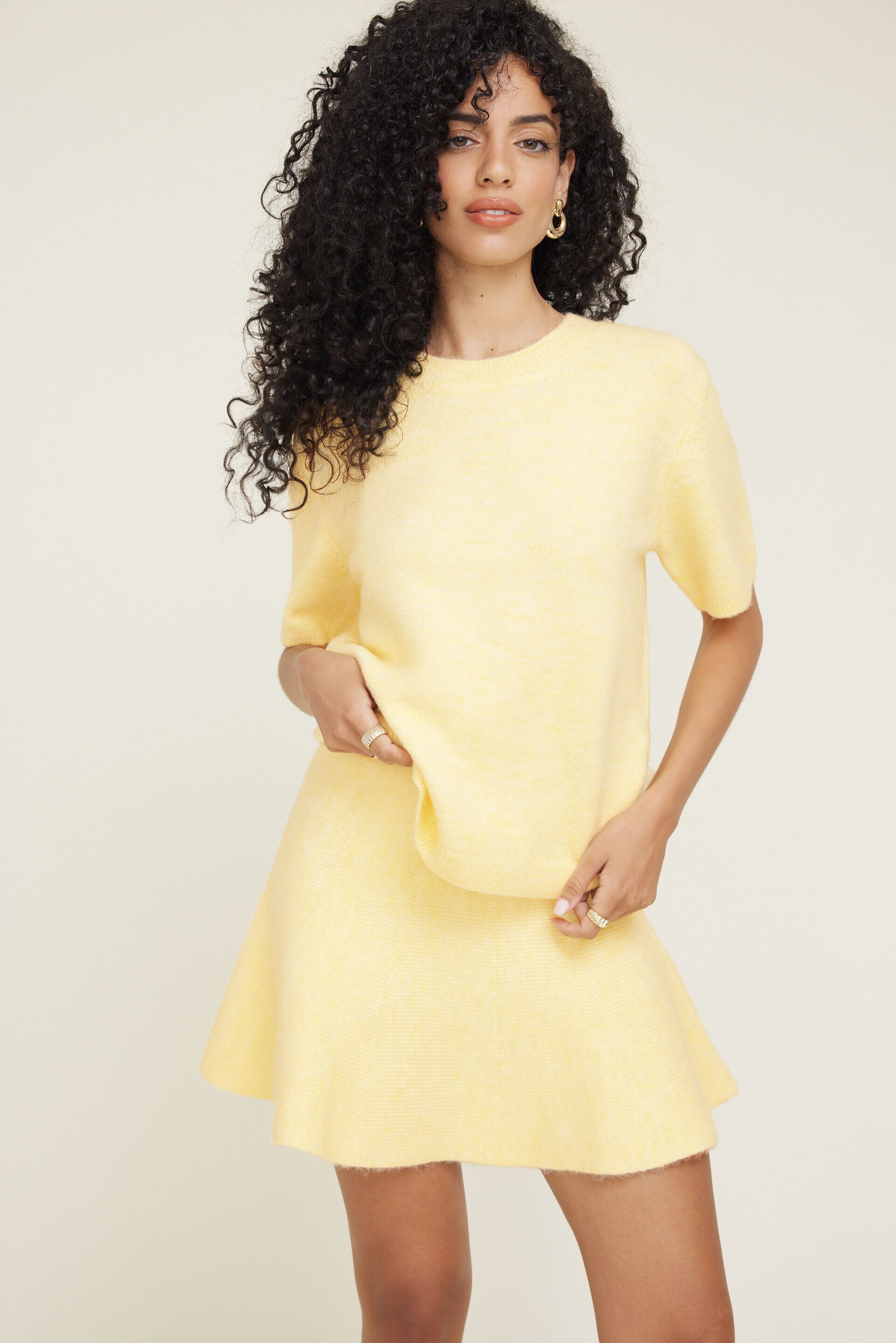 Aura Boxy Short Sleeve Sweater