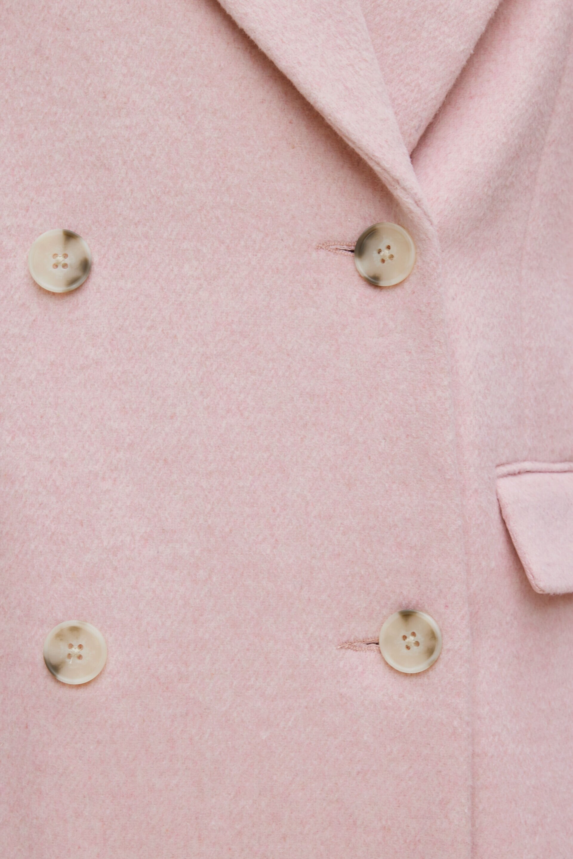 Manteau surdimensionné en laine à double boutonnage