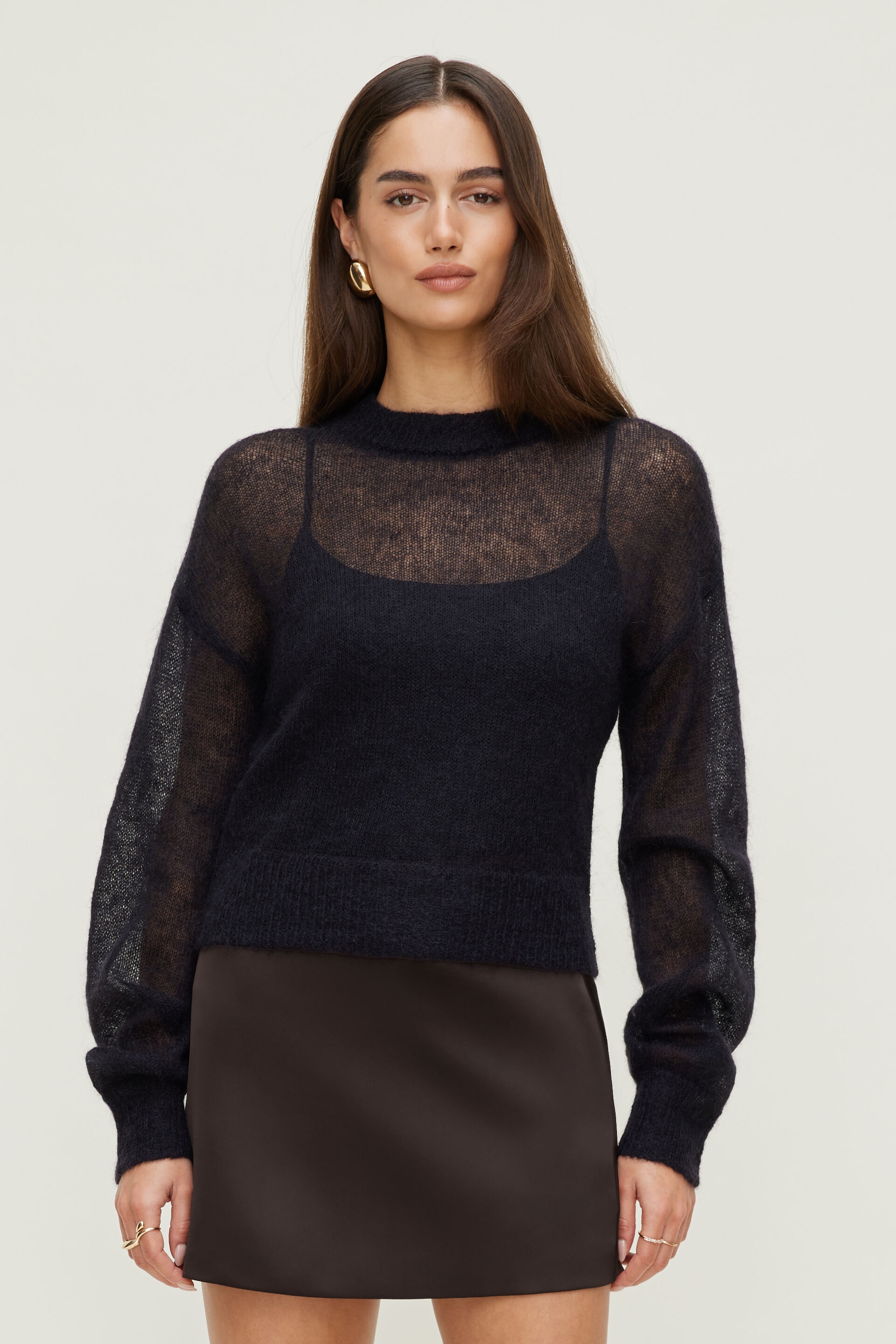 Premium Mohair Balloon Sleeve Sweater