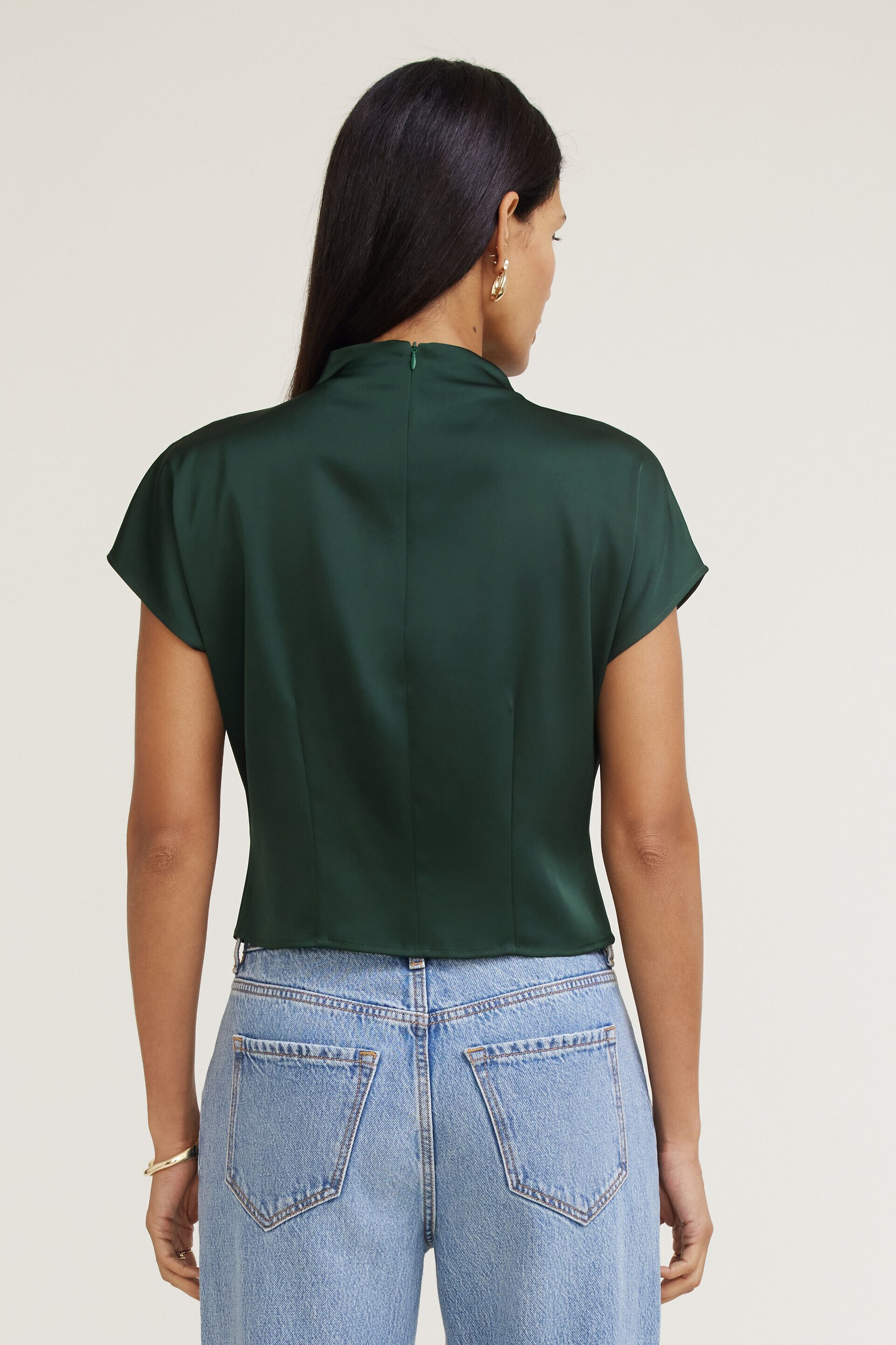 Layered Satin Blouse