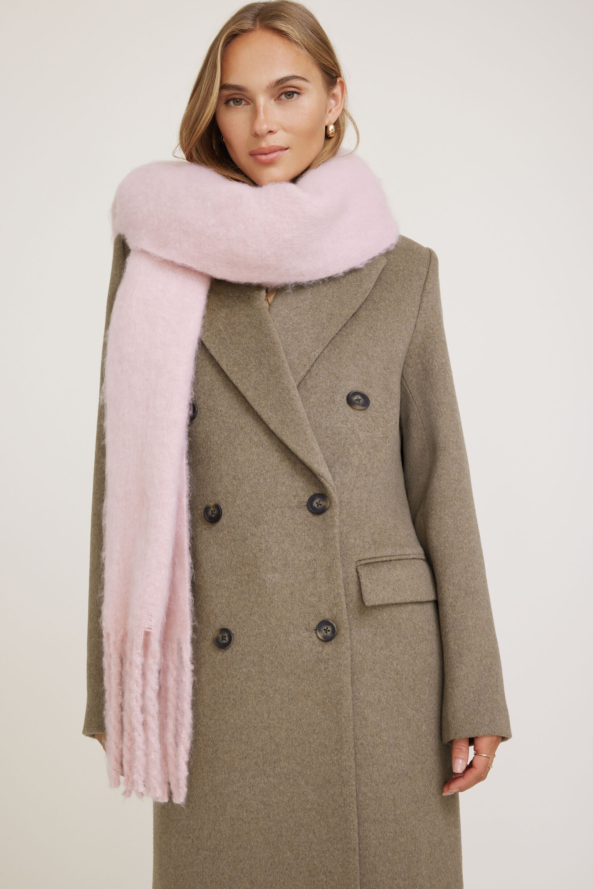 Oversized Fringed Scarf