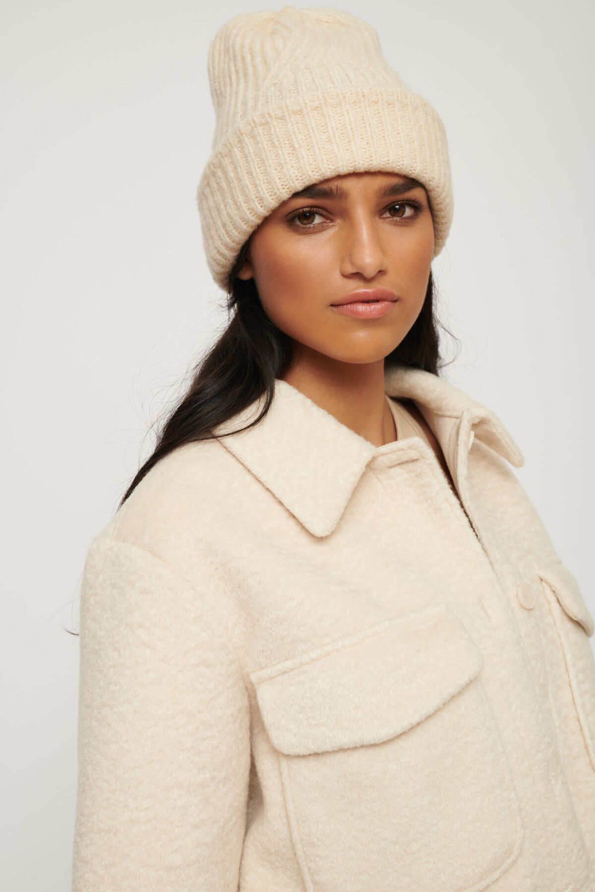 Dynamite Cable Knit Tuque. 1