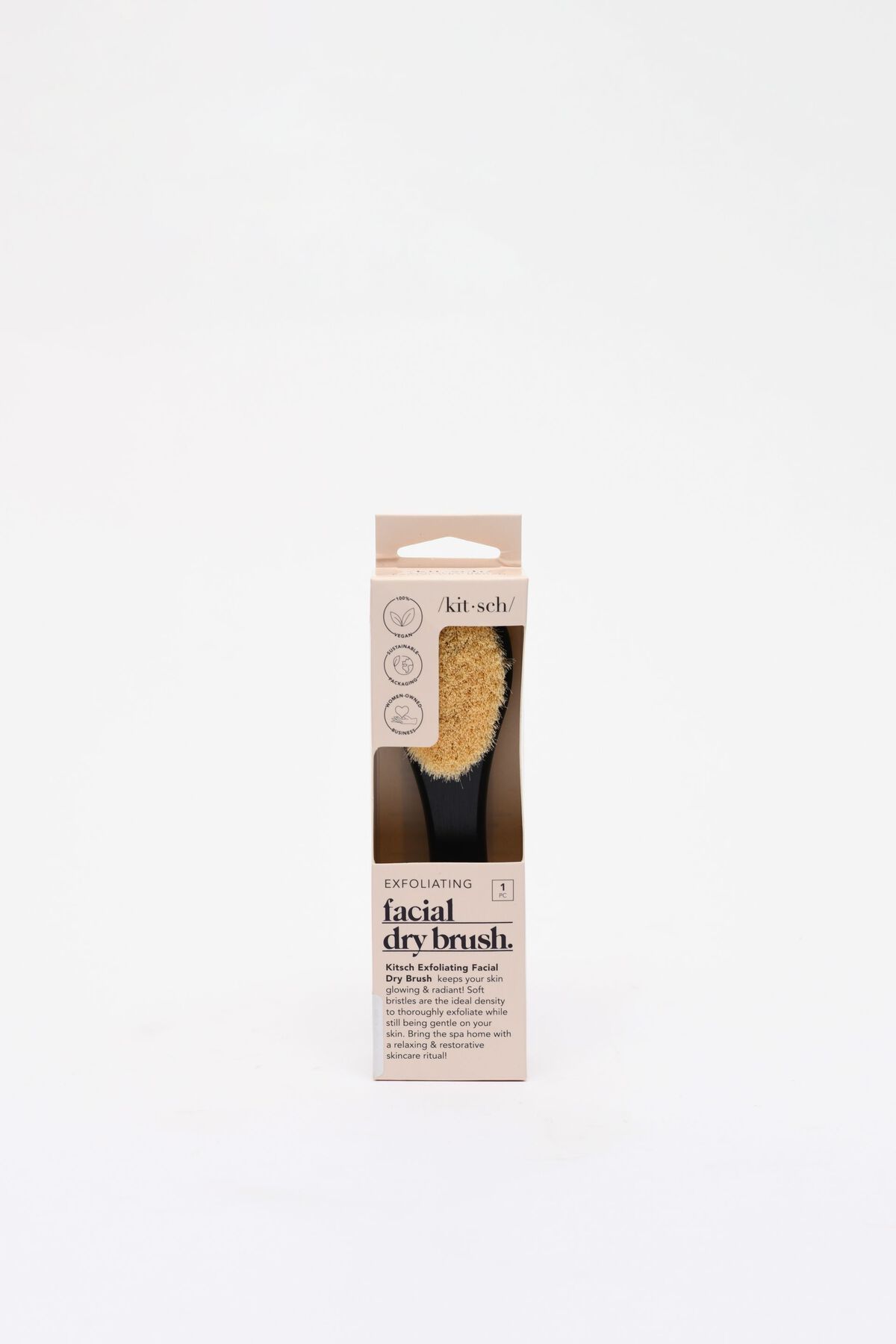 KITSCH Exfoliating Facial Dry Brush Black Dynamite