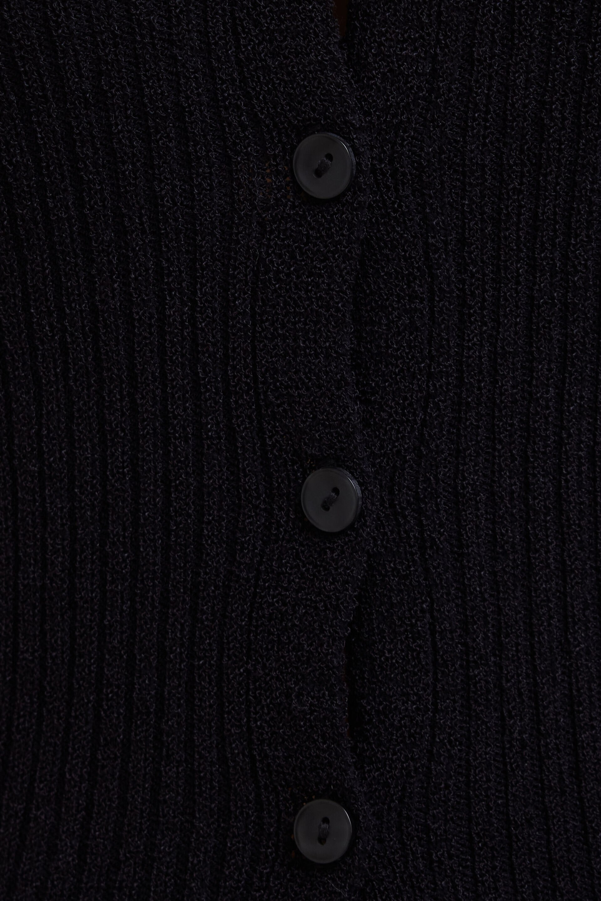 Cardigan côtelé à col en V Mila