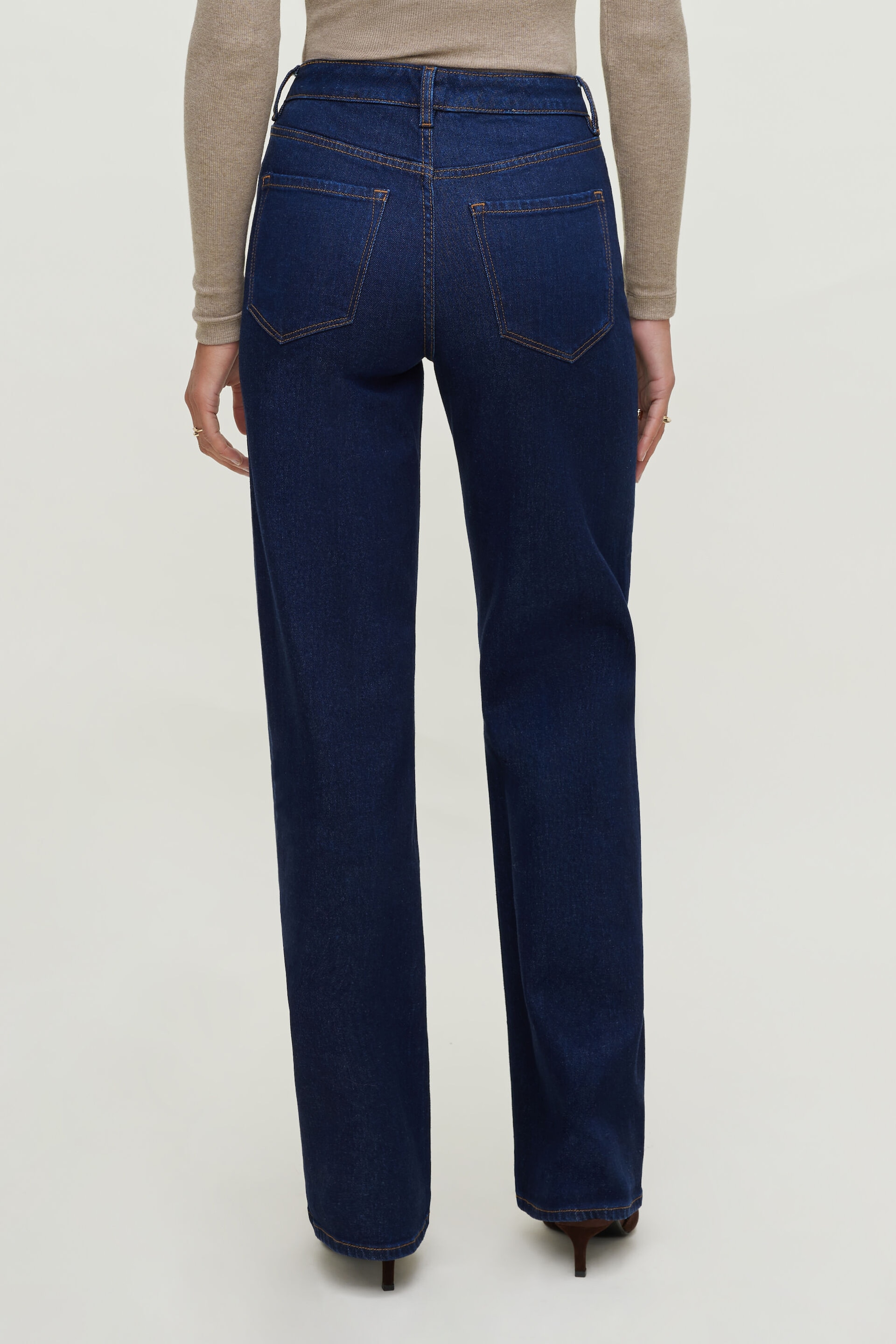 Heidi Stretch High Rise Wide Leg Jeans