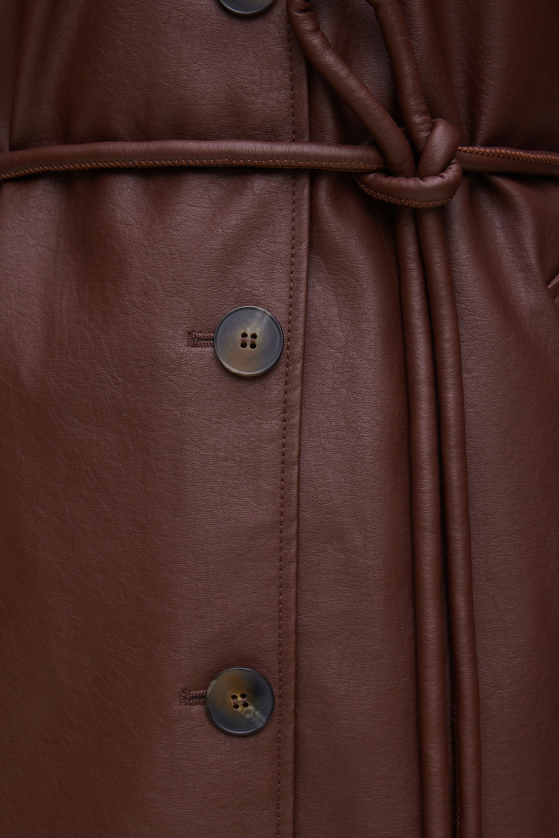 Imperméable en faux cuir