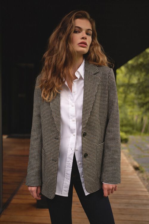 Houndstooth Blazer