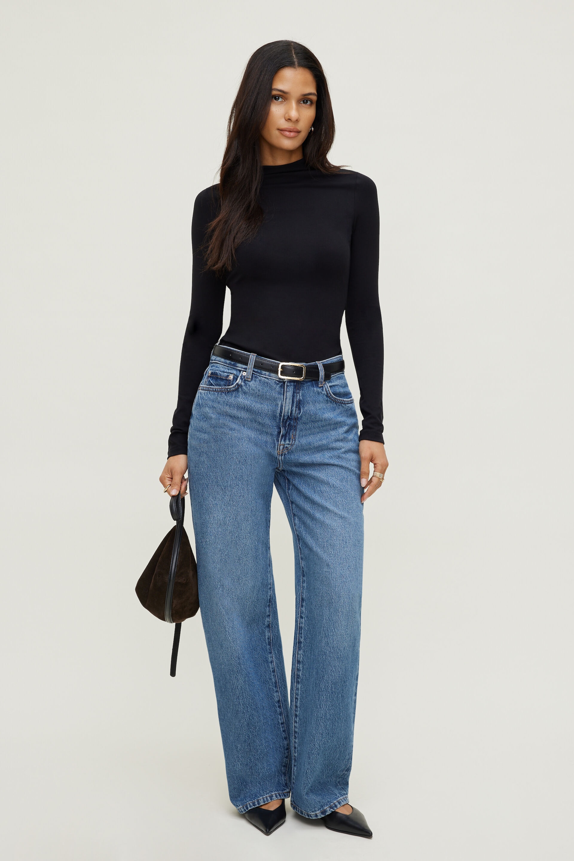 Mock Neck Long Sleeve Top