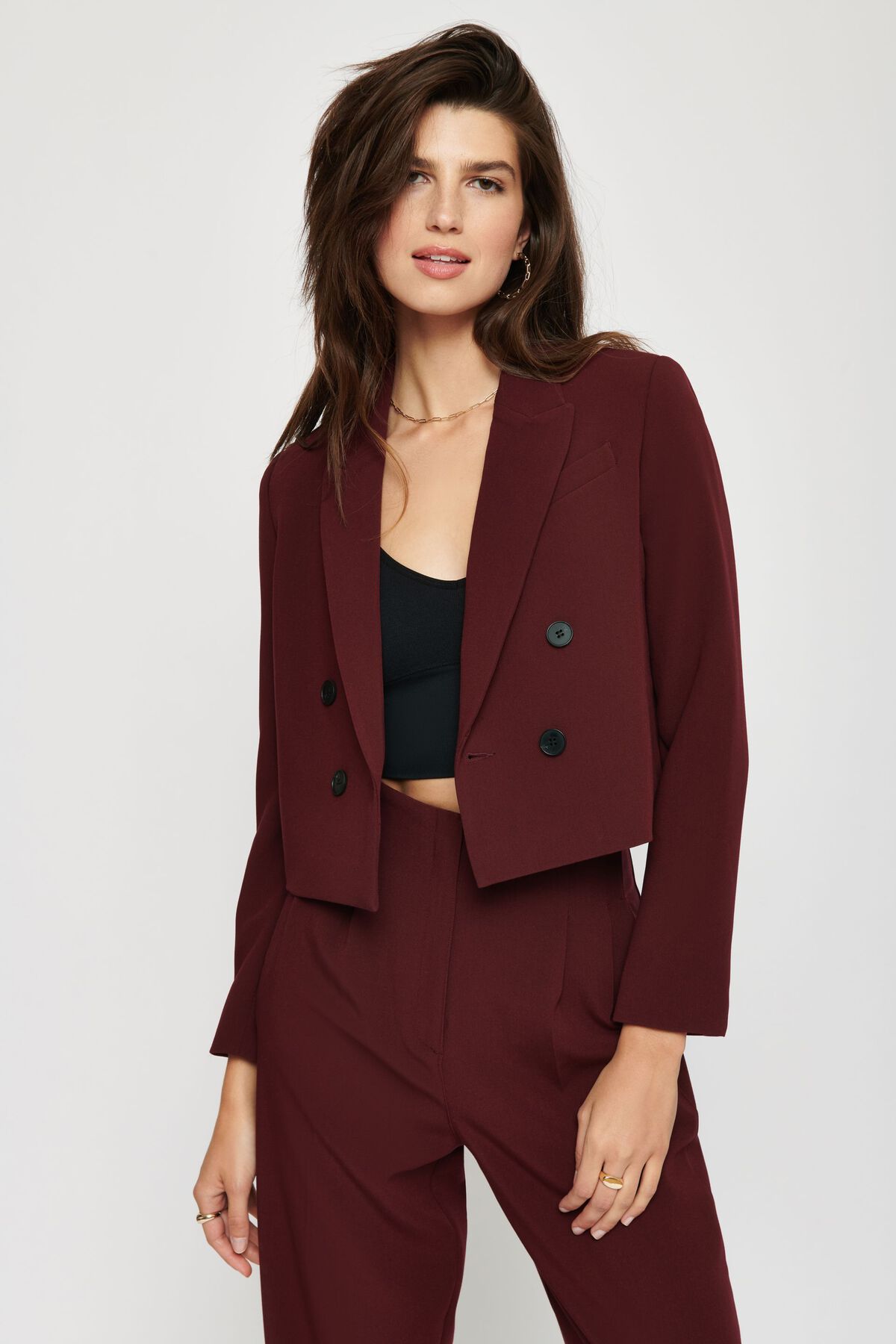 Jenna Crop Blazer Dynamite