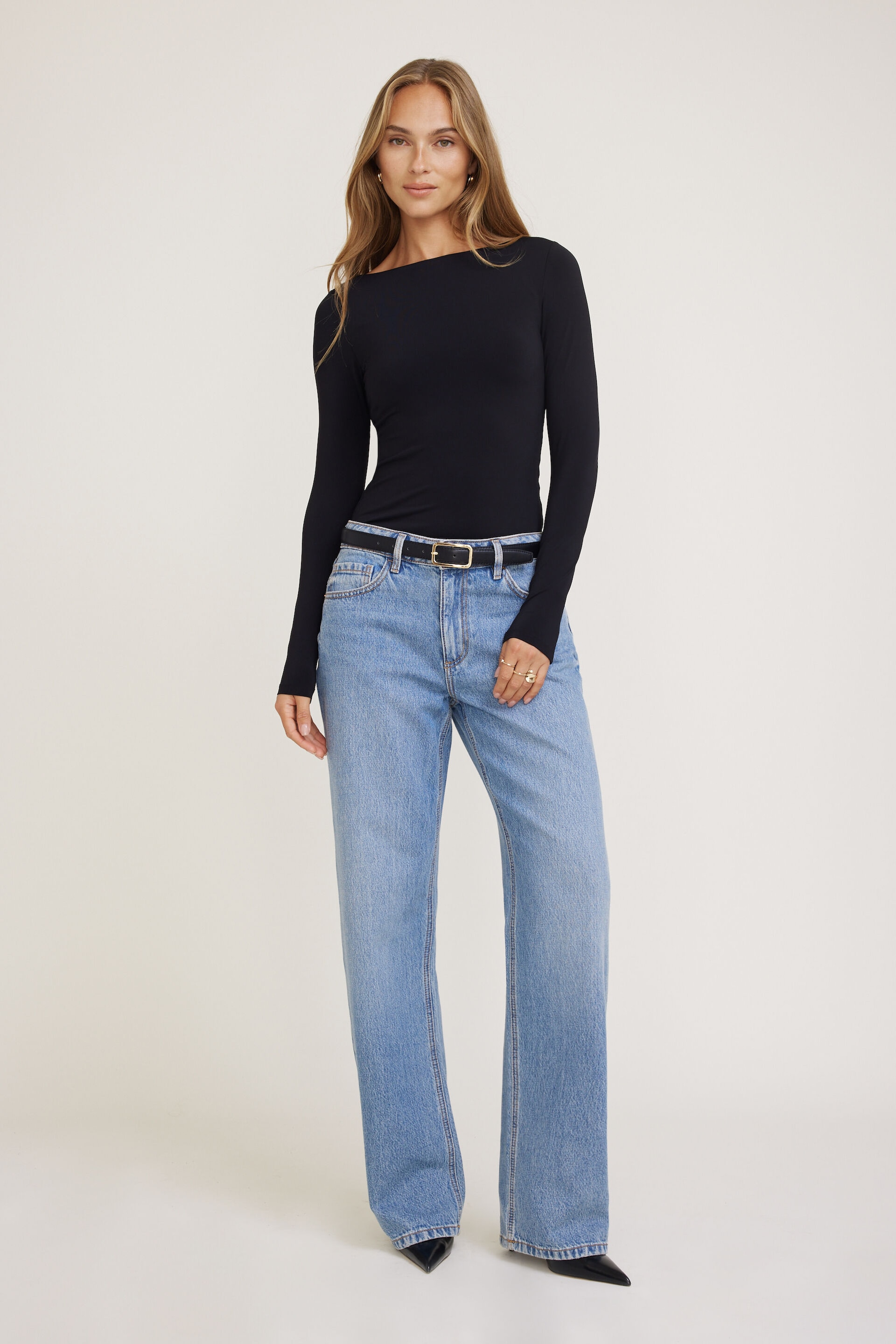 Haut sculptant à manches longues Nola