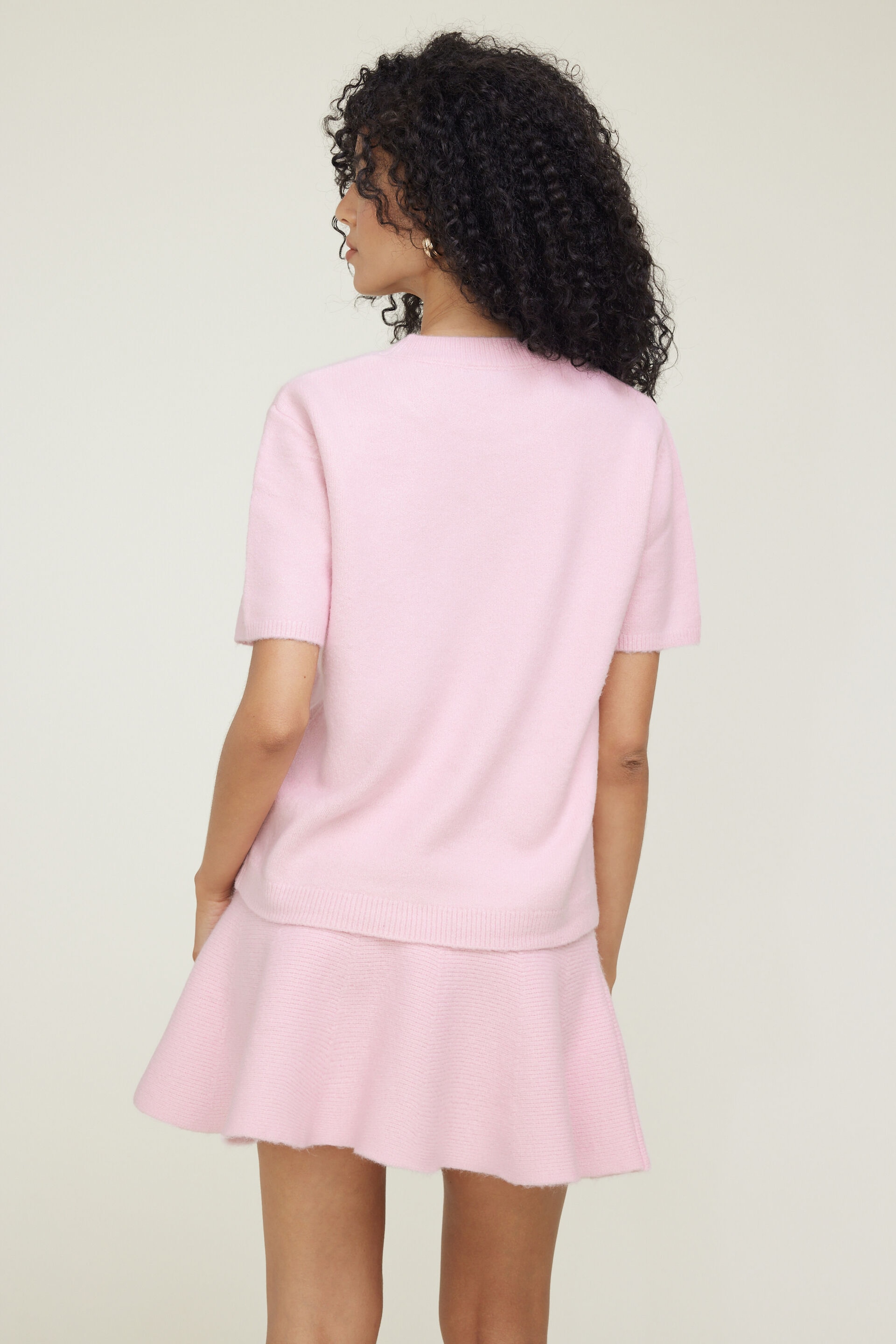 Aura Boxy Short Sleeve Sweater