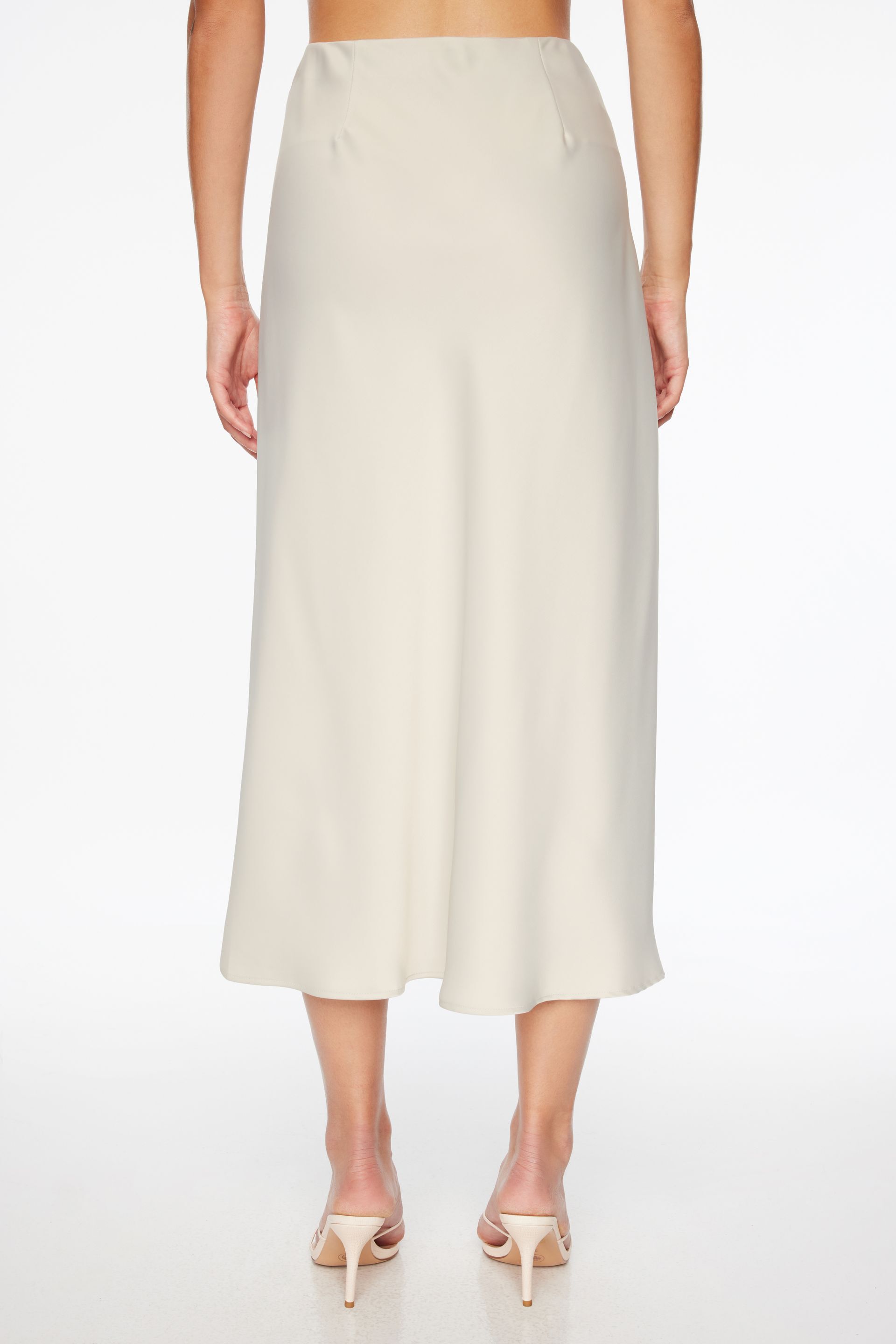 Melody Satin Slip Midi Skirt