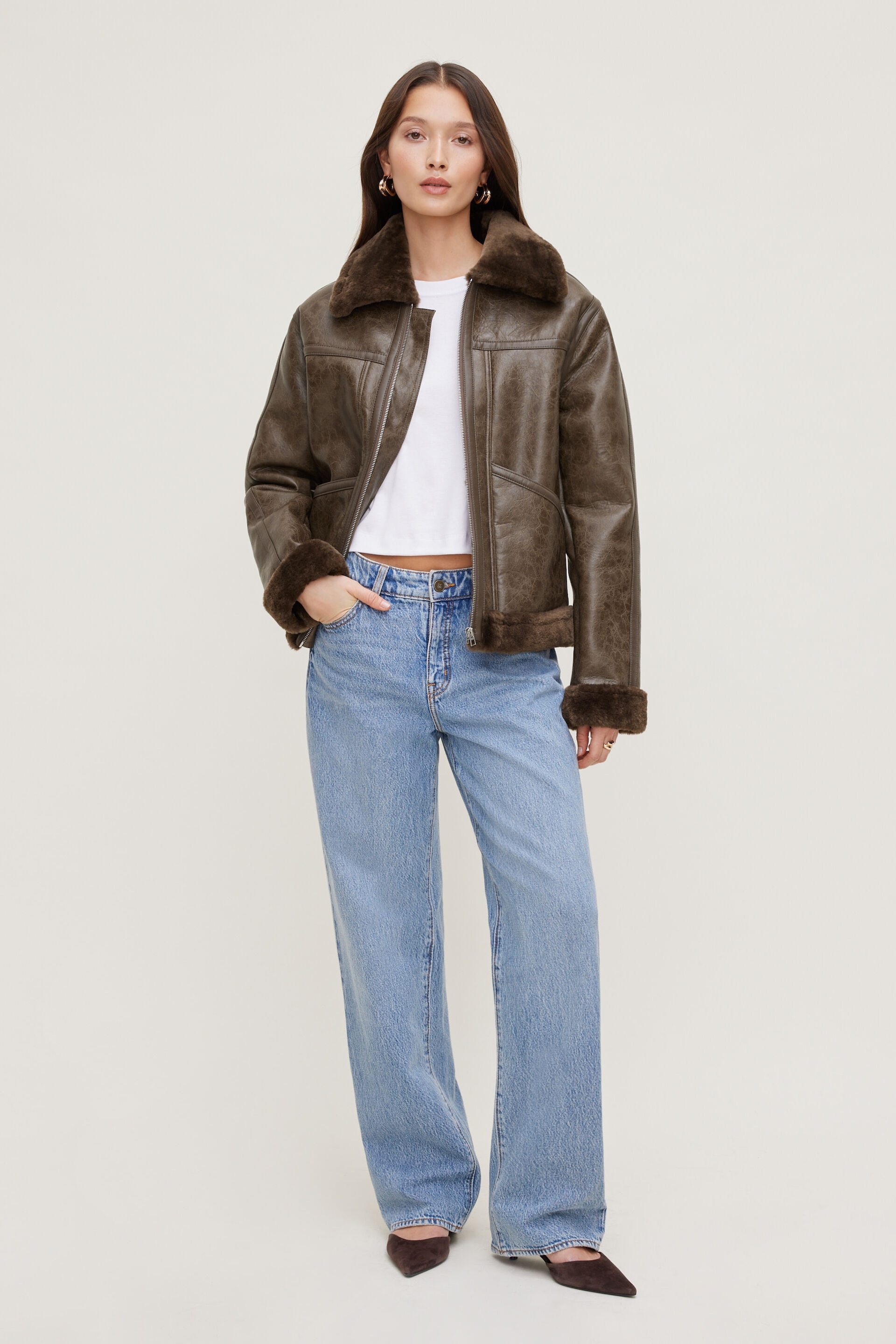 Mika Mid Rise Relaxed Straight Leg Jeans