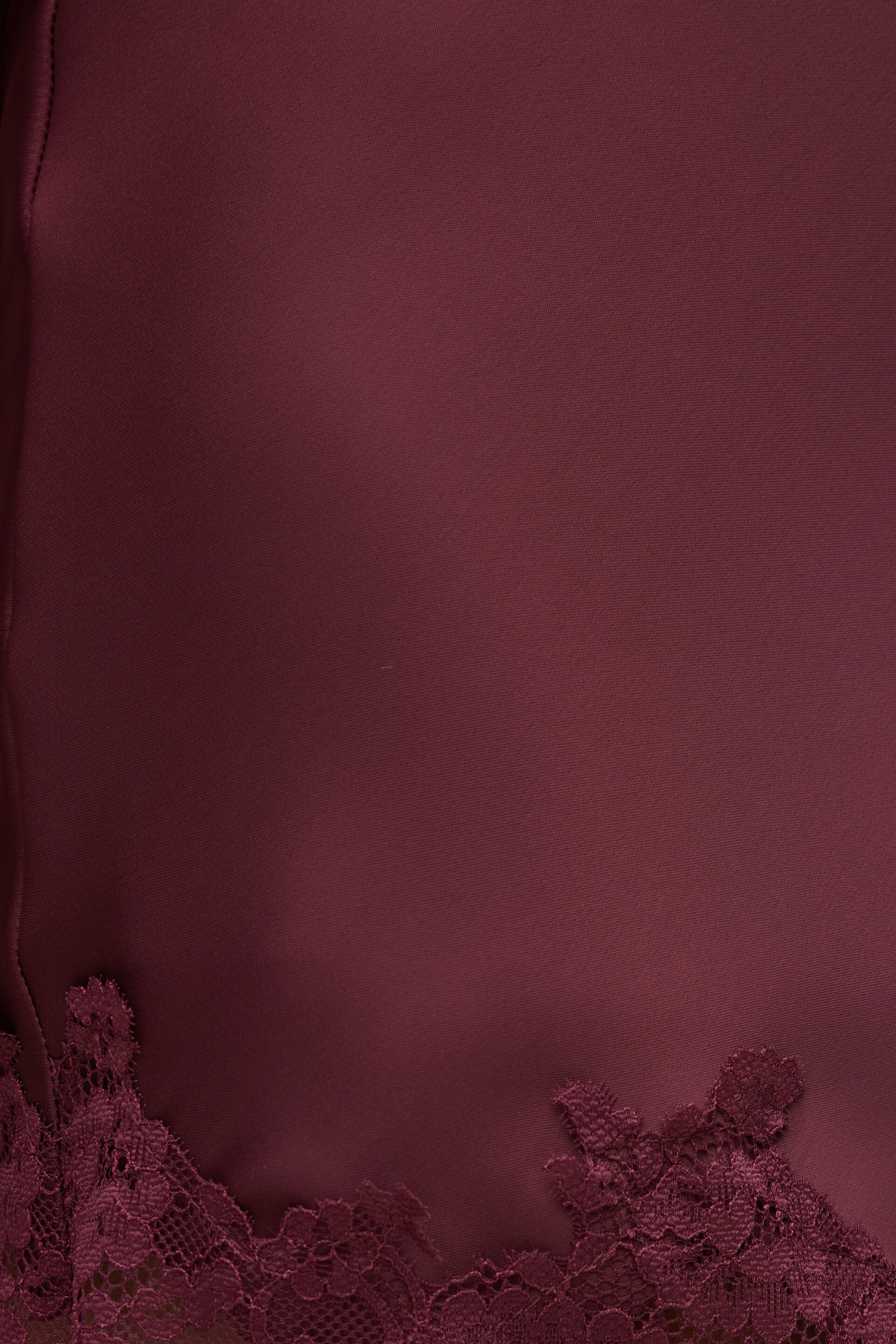 Lace Satin Mini Skirt