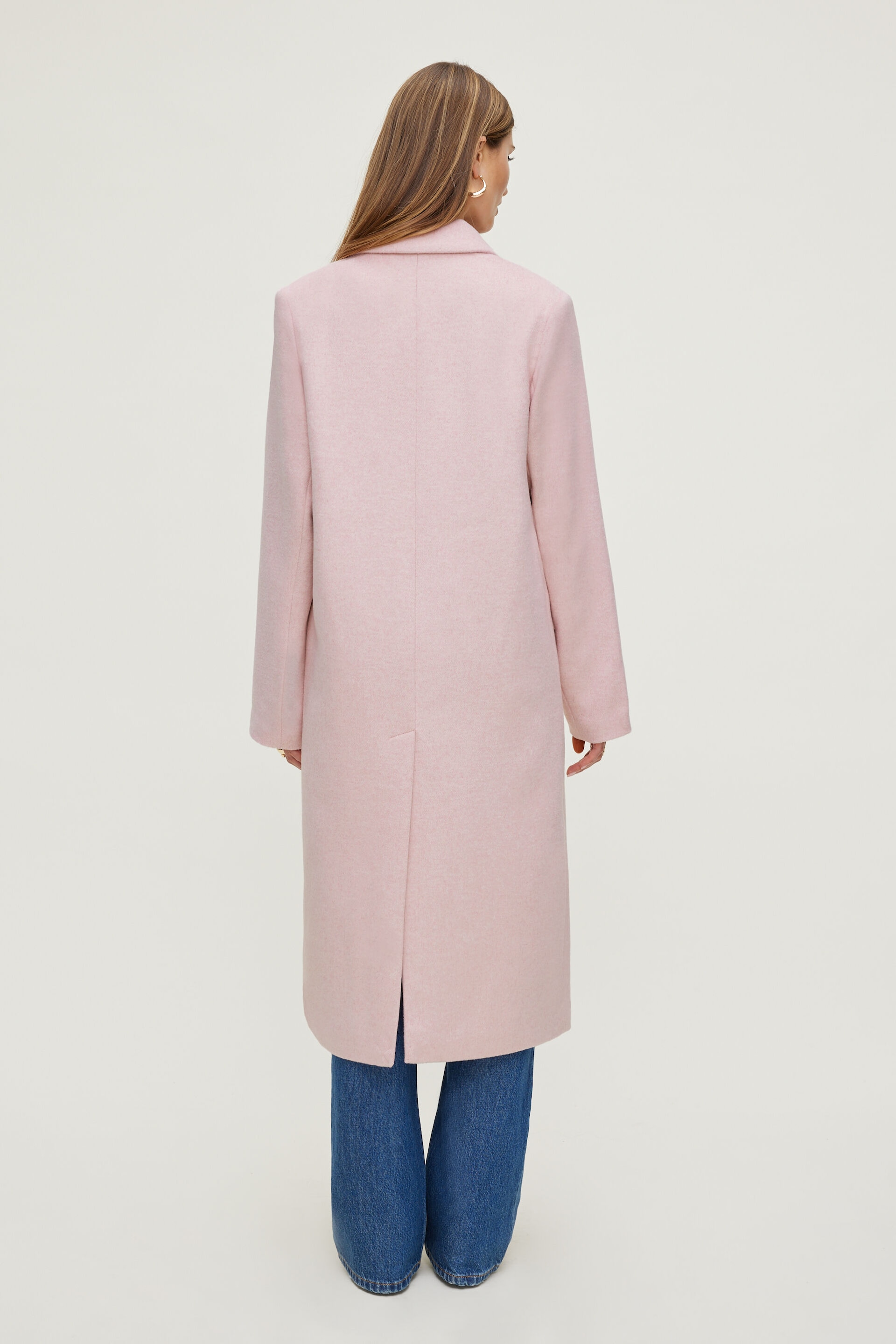 Oversized Double Breasted Wool Coat