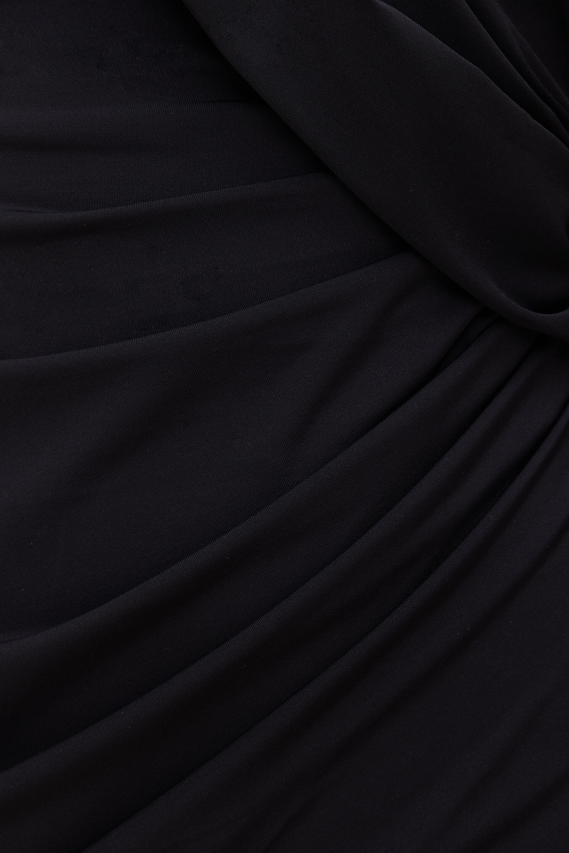 Sculpt Front Drape Mini Dress