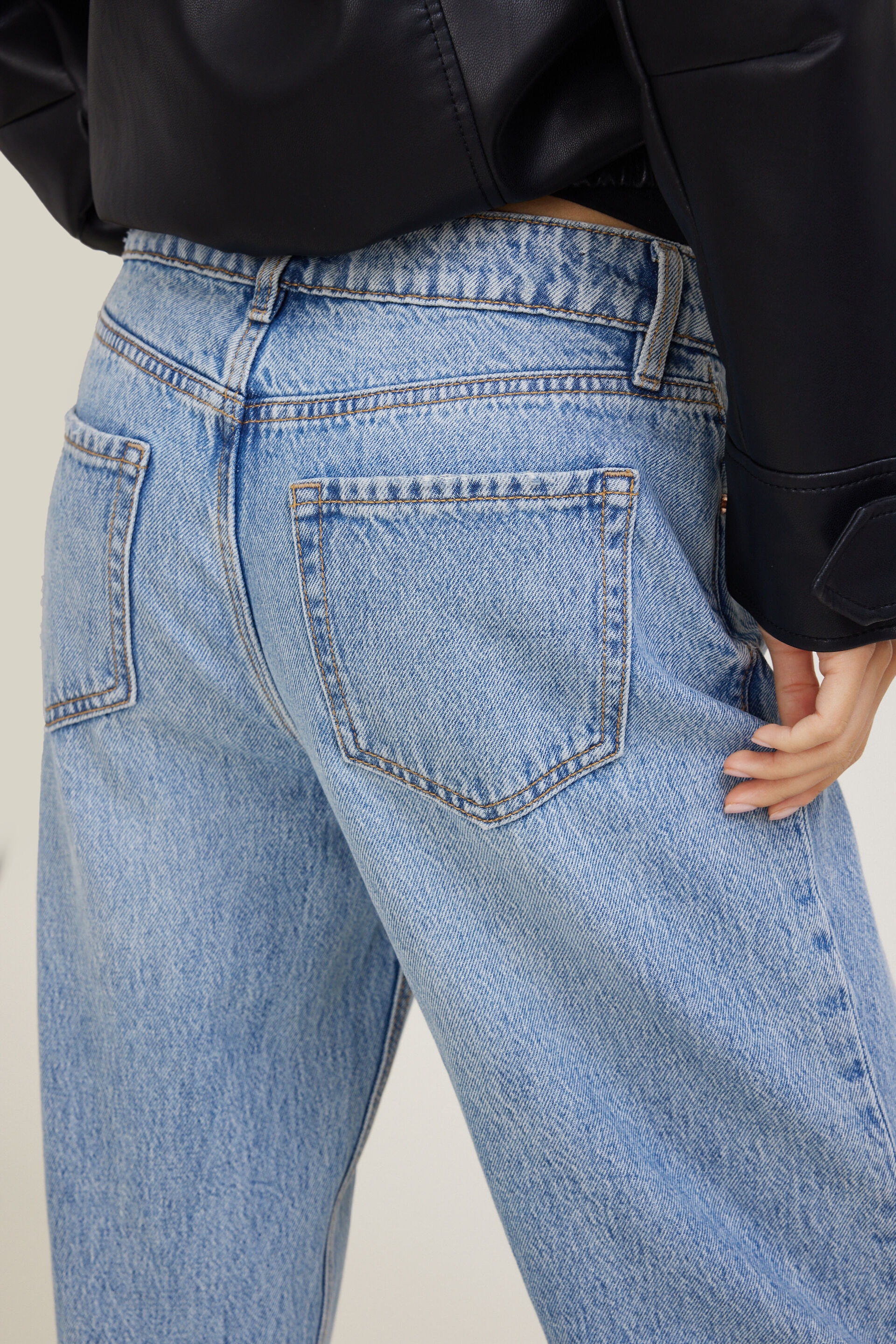 Mika Mid Rise Relaxed Straight Leg Jeans