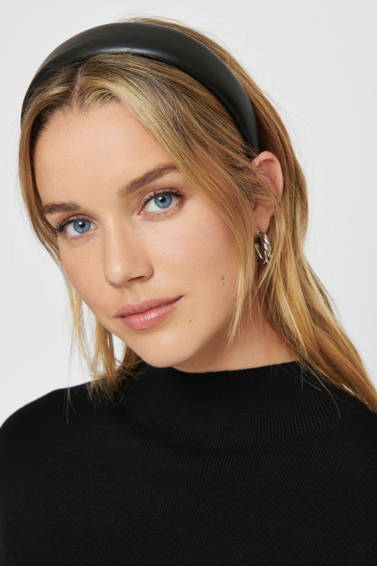 Padded Faux Leather Headband Dynamite