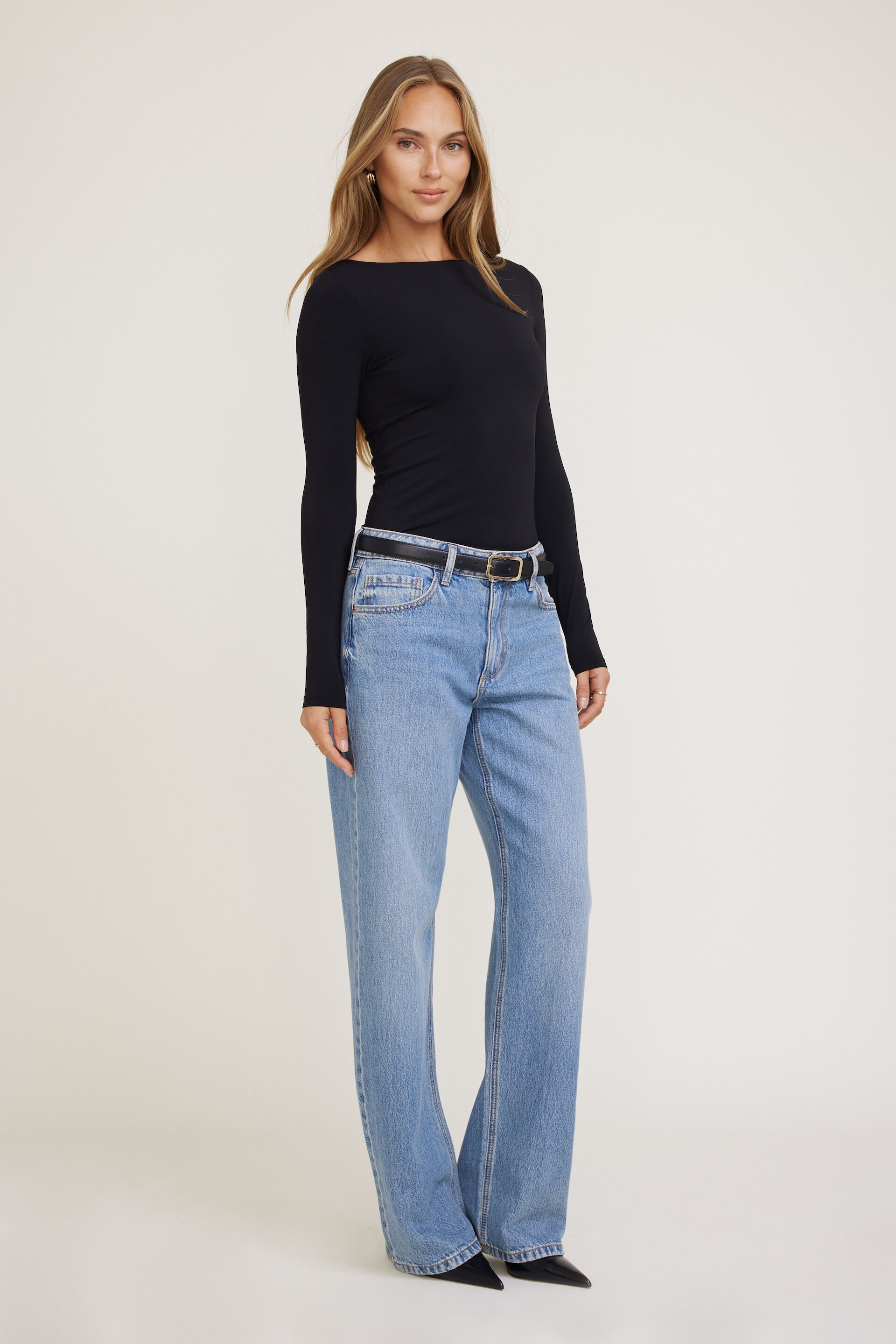 Haut sculptant à manches longues Nola