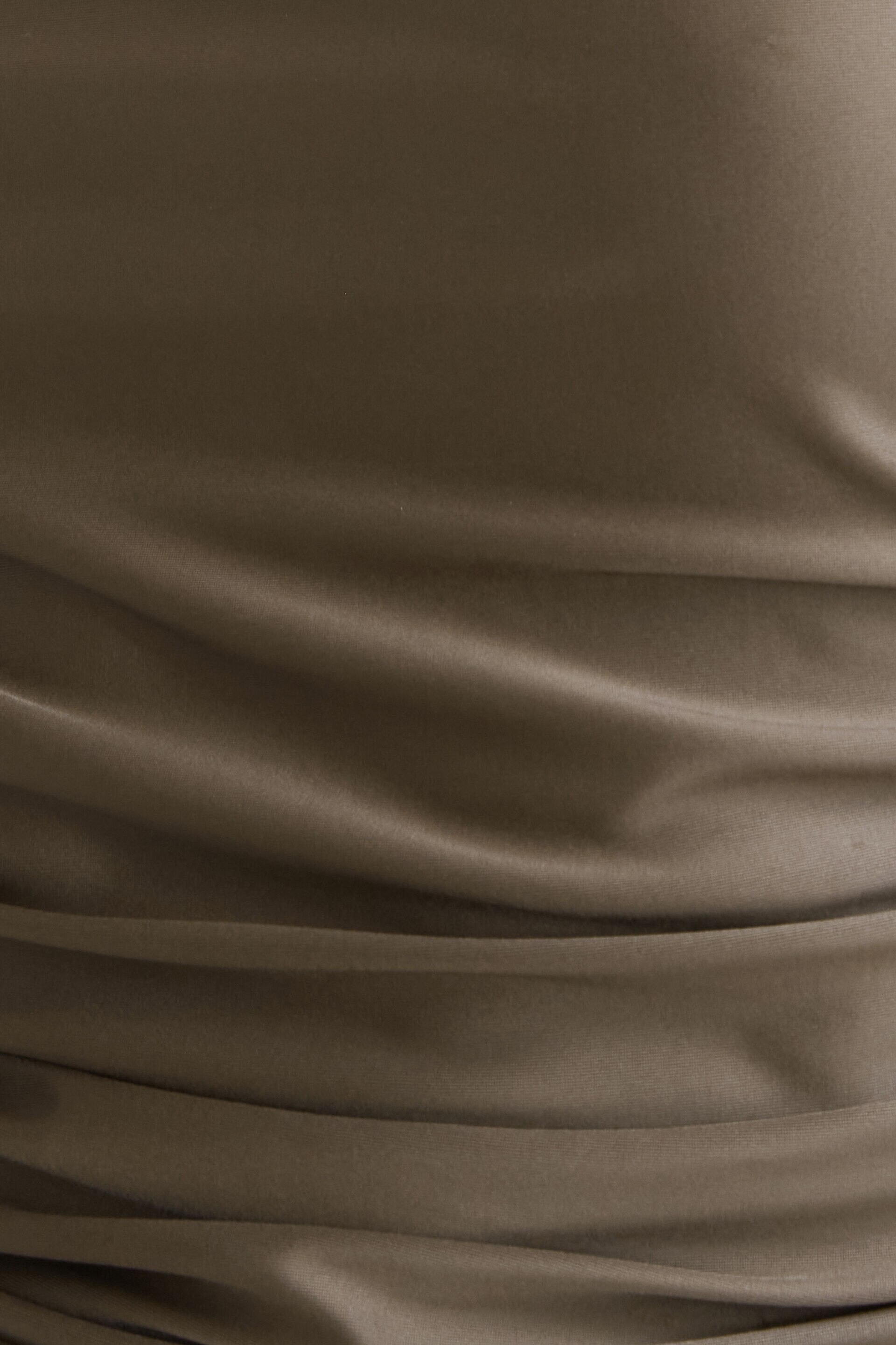 Off Shoulder Stretch Satin Top