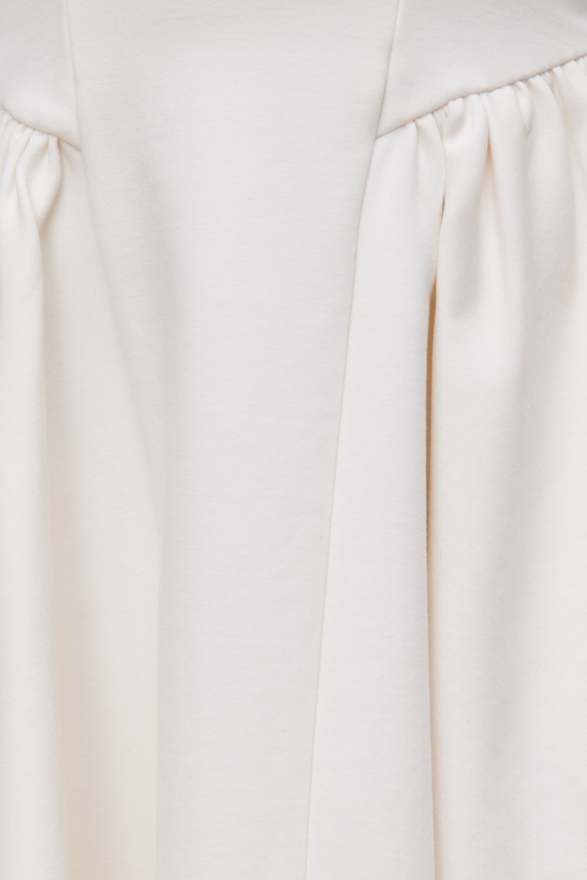 Plunging Flared Ponte Mini Dress