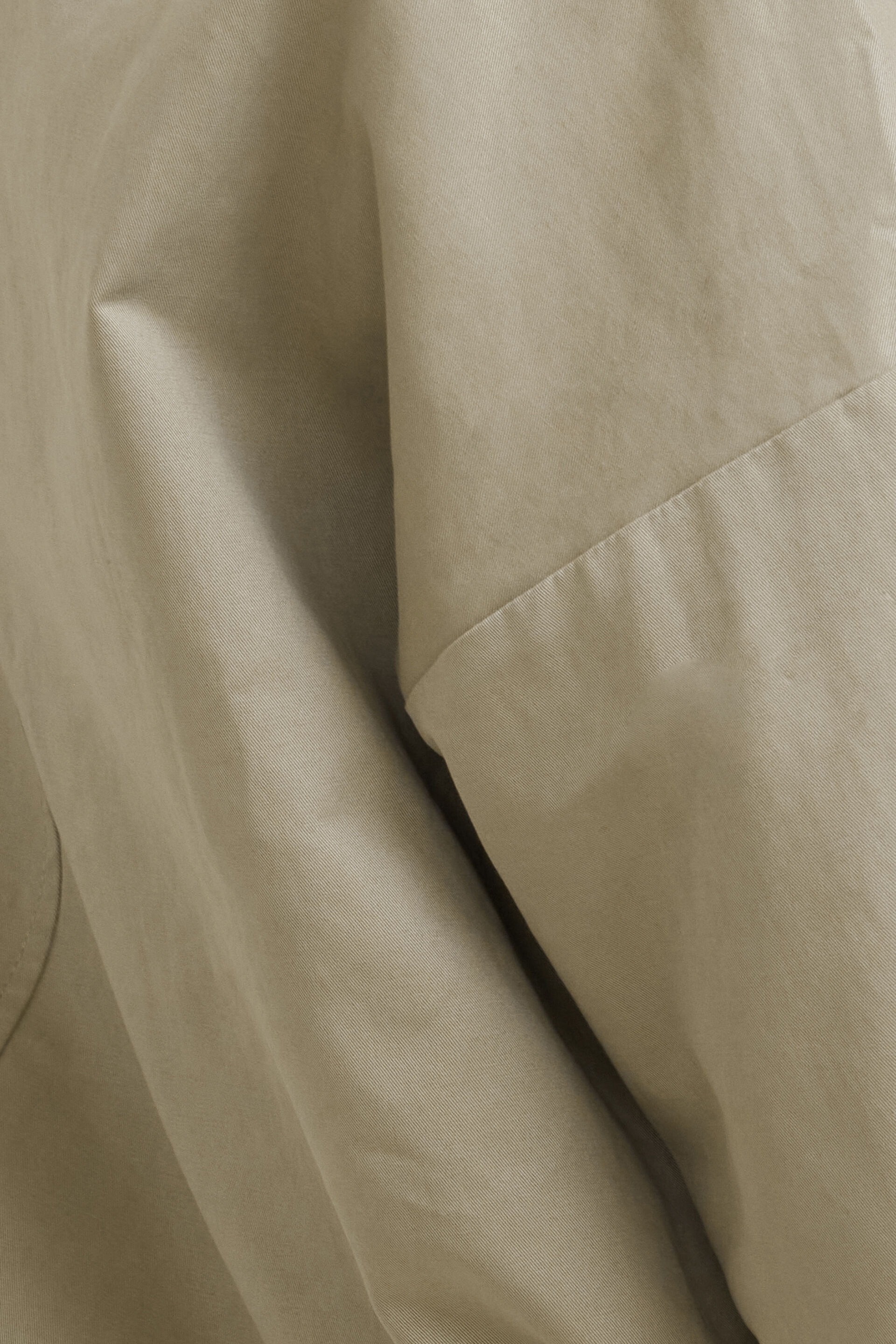 Asymmetric Short Trench Coat