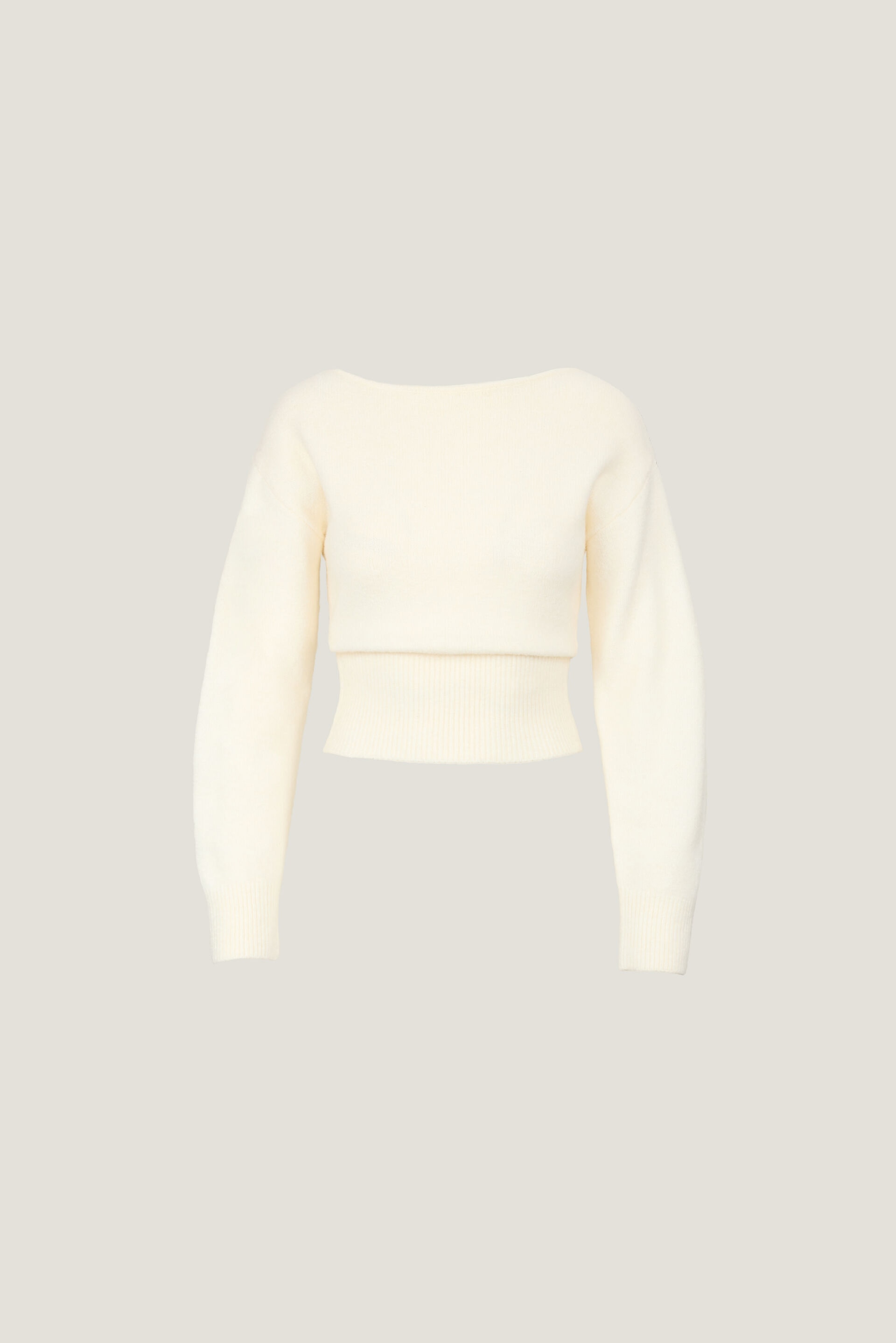 Juliet Cinched Boat Neck Sweater