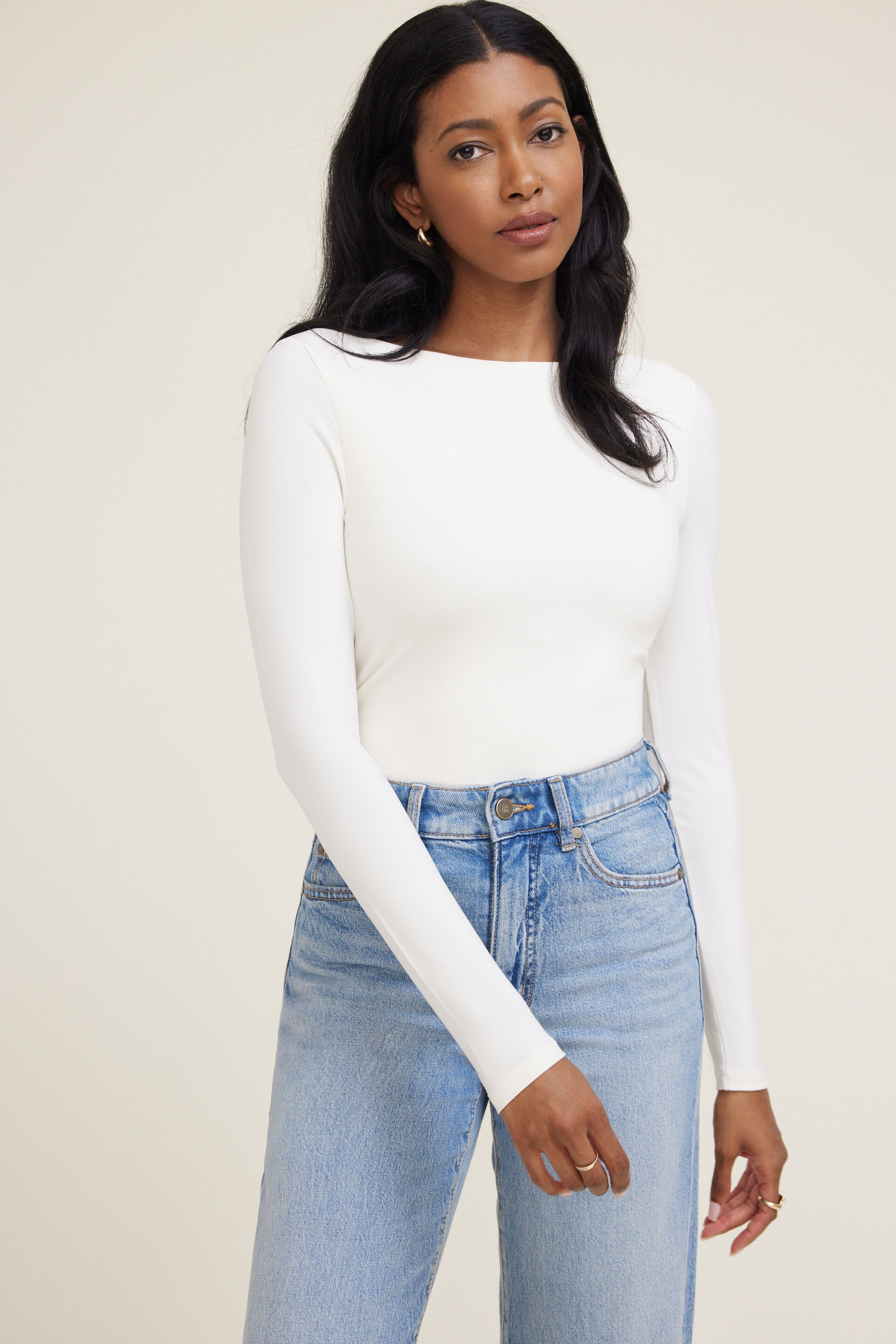 Nola Sculpt Long Sleeve Top