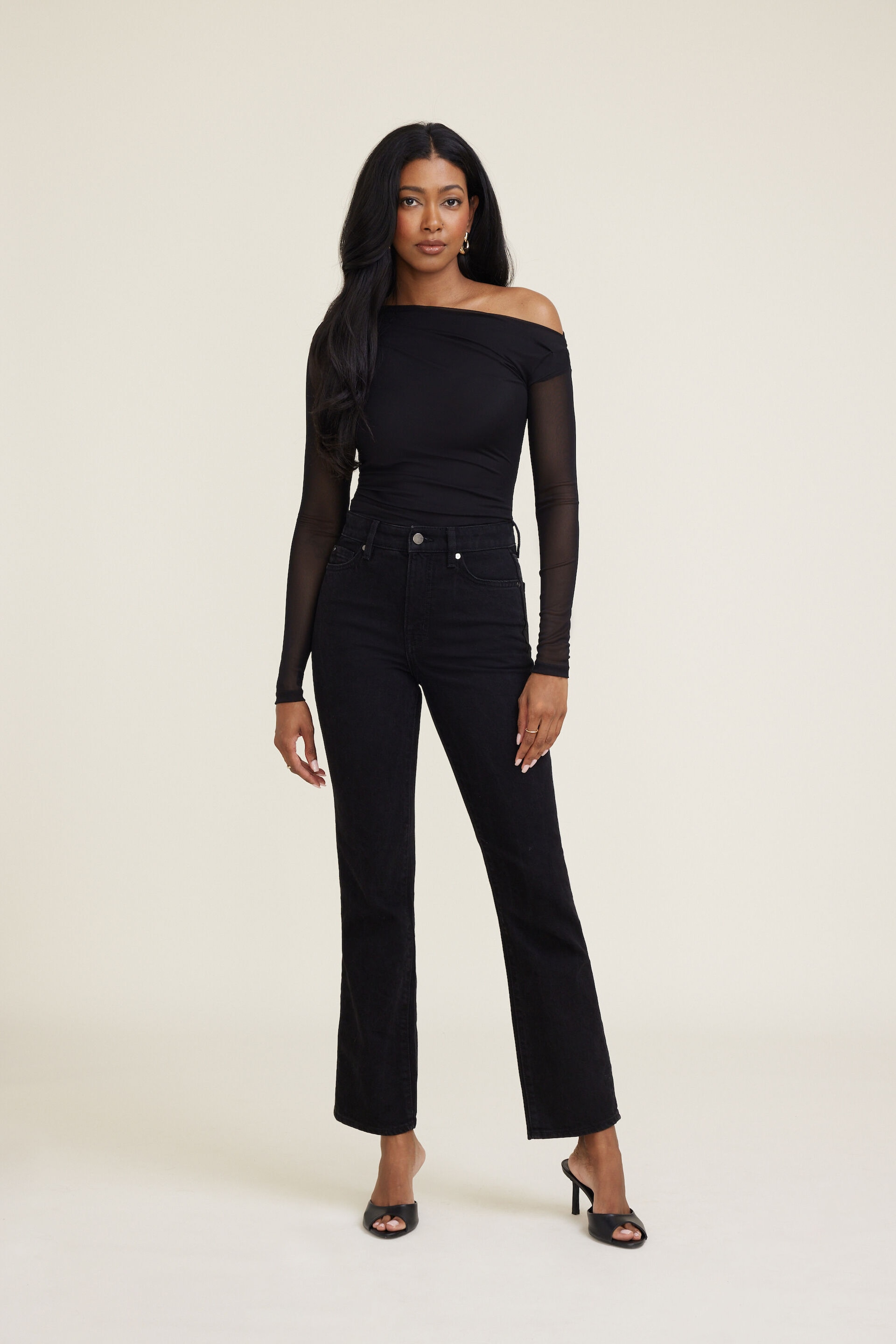 Cleo Mesh Long Sleeve Top