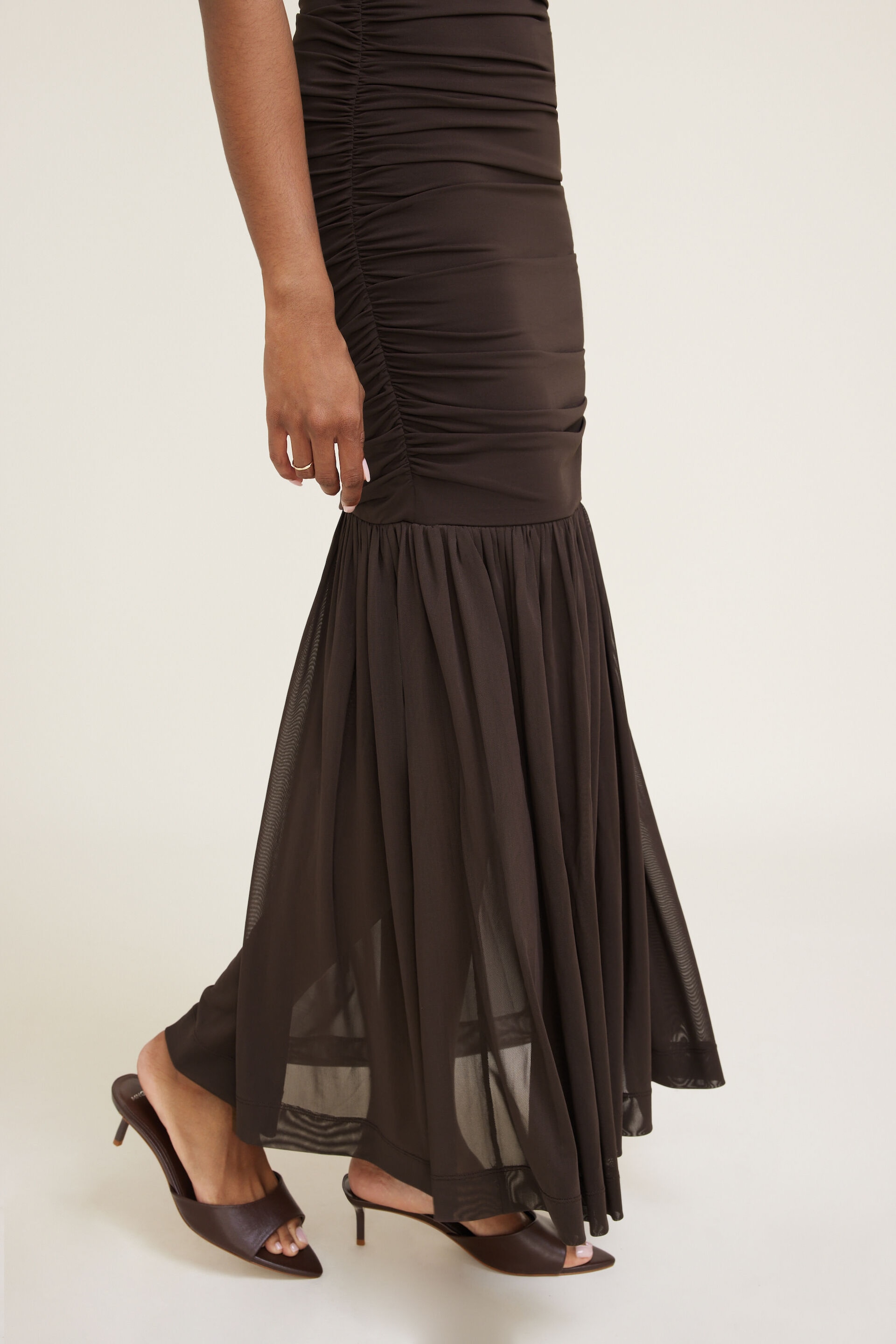 Robe maxi bimatière Sculpt style sirène
