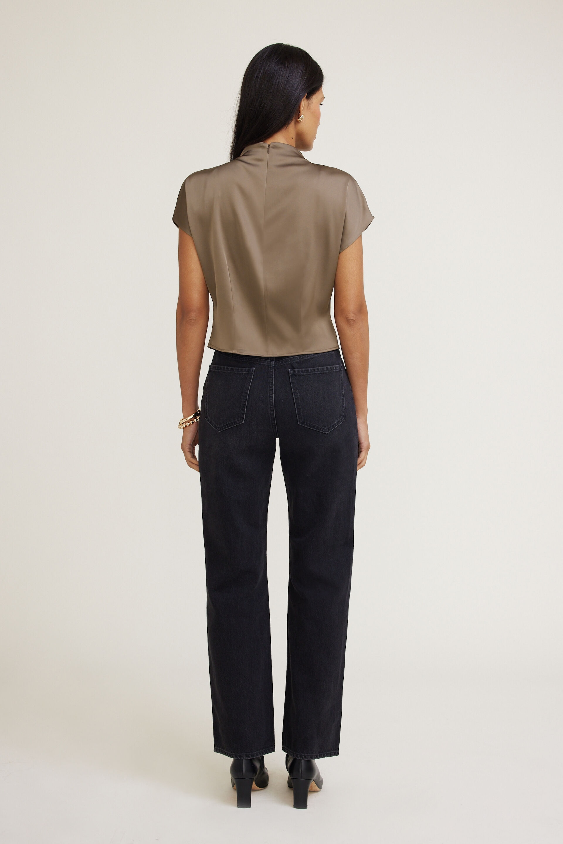 Ella Layered Satin Blouse