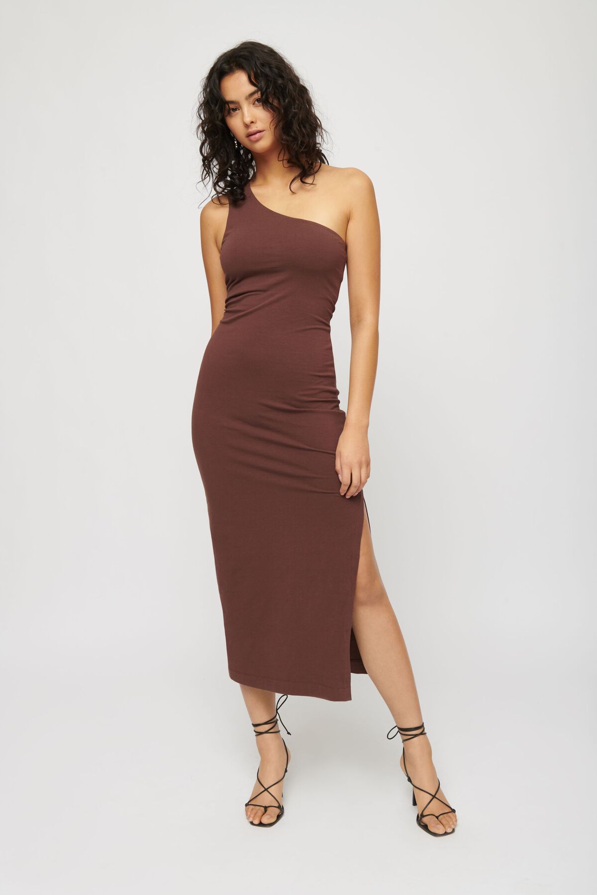 Dynamite One-Shoulder Midi Dress. 2
