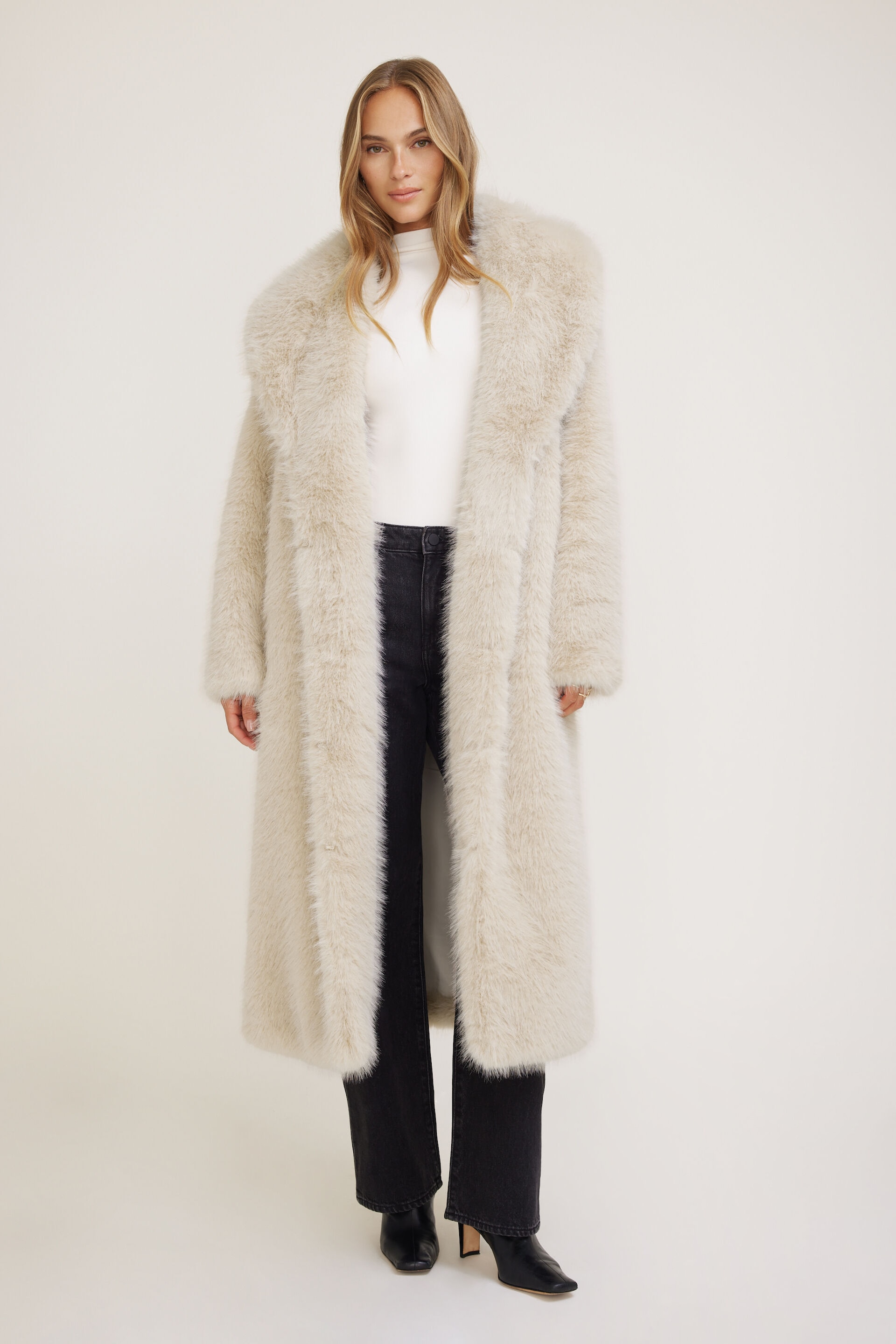 Faux Fur Maxi Coat