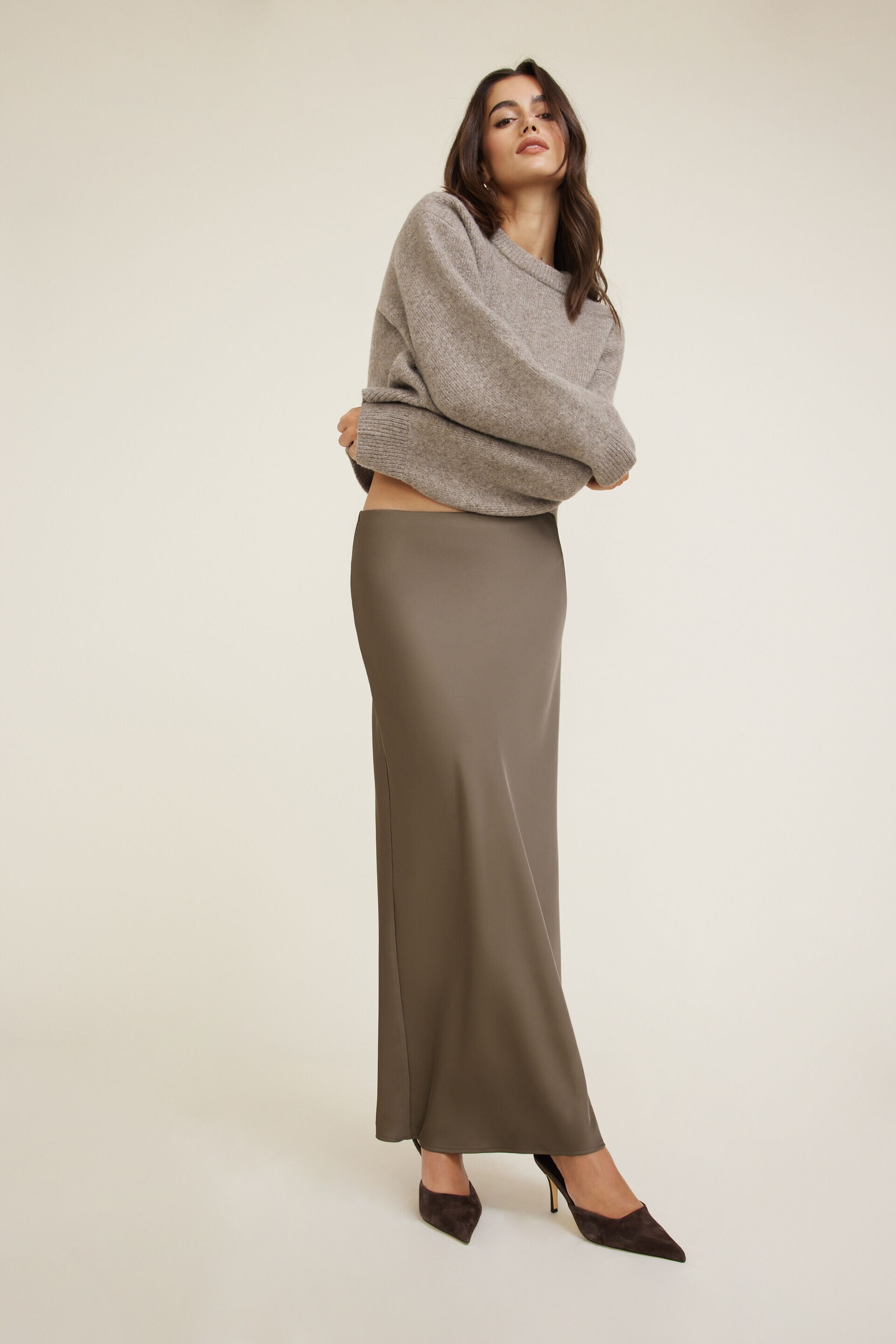 Satin Maxi Skirt