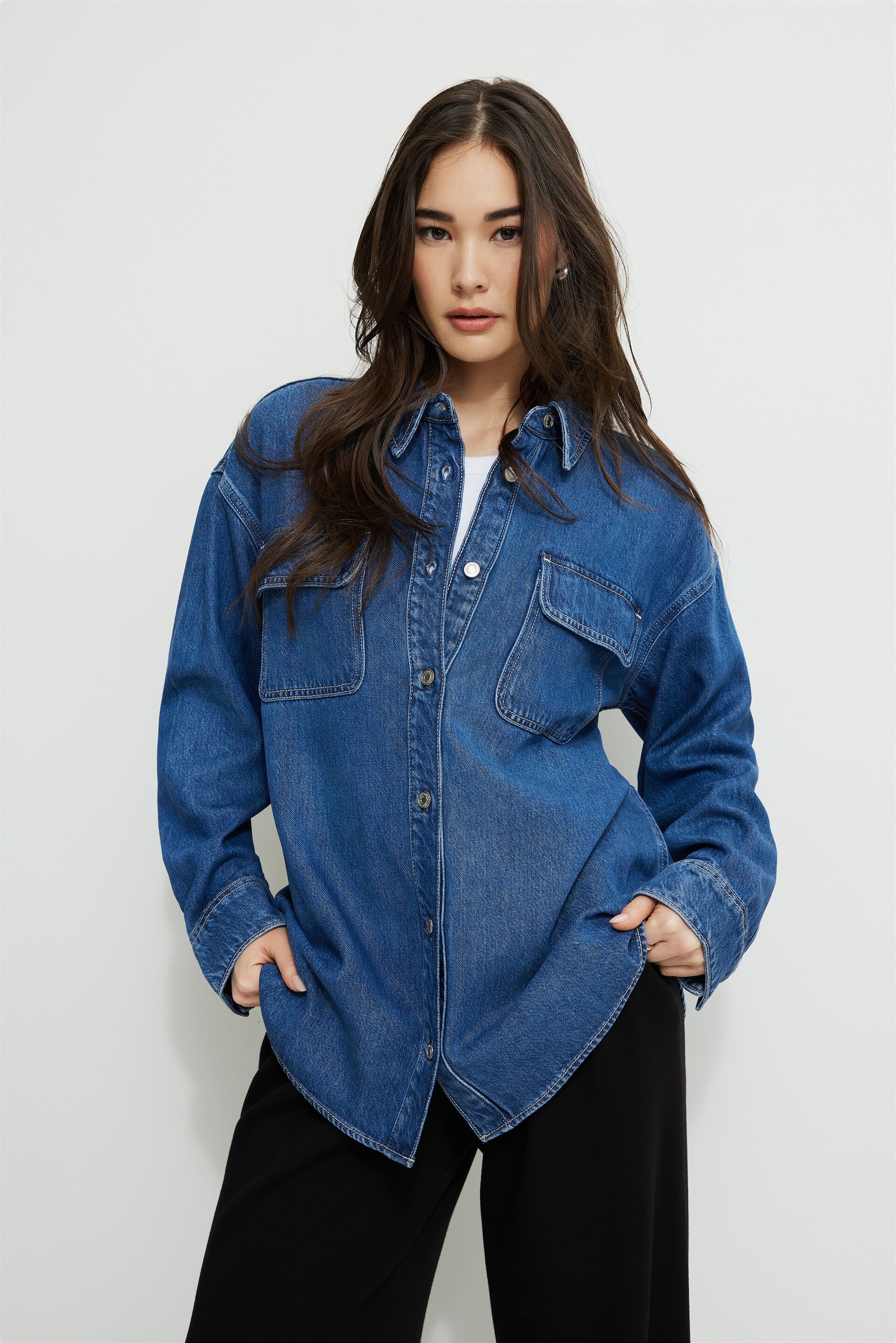 Oversized Tencel™ Denim Shirt