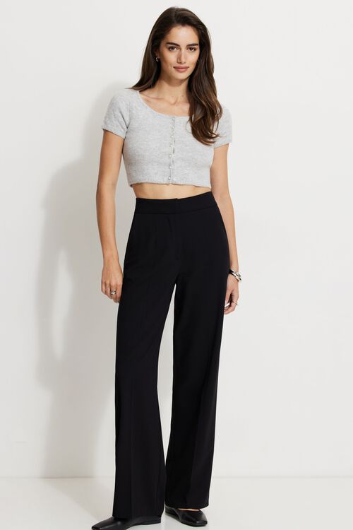 Alternative view # 1 of Dynamite Sweaters From $15 Heavenlyarn™ Billy Pearl Button Cardigan in Winter Mist Mix