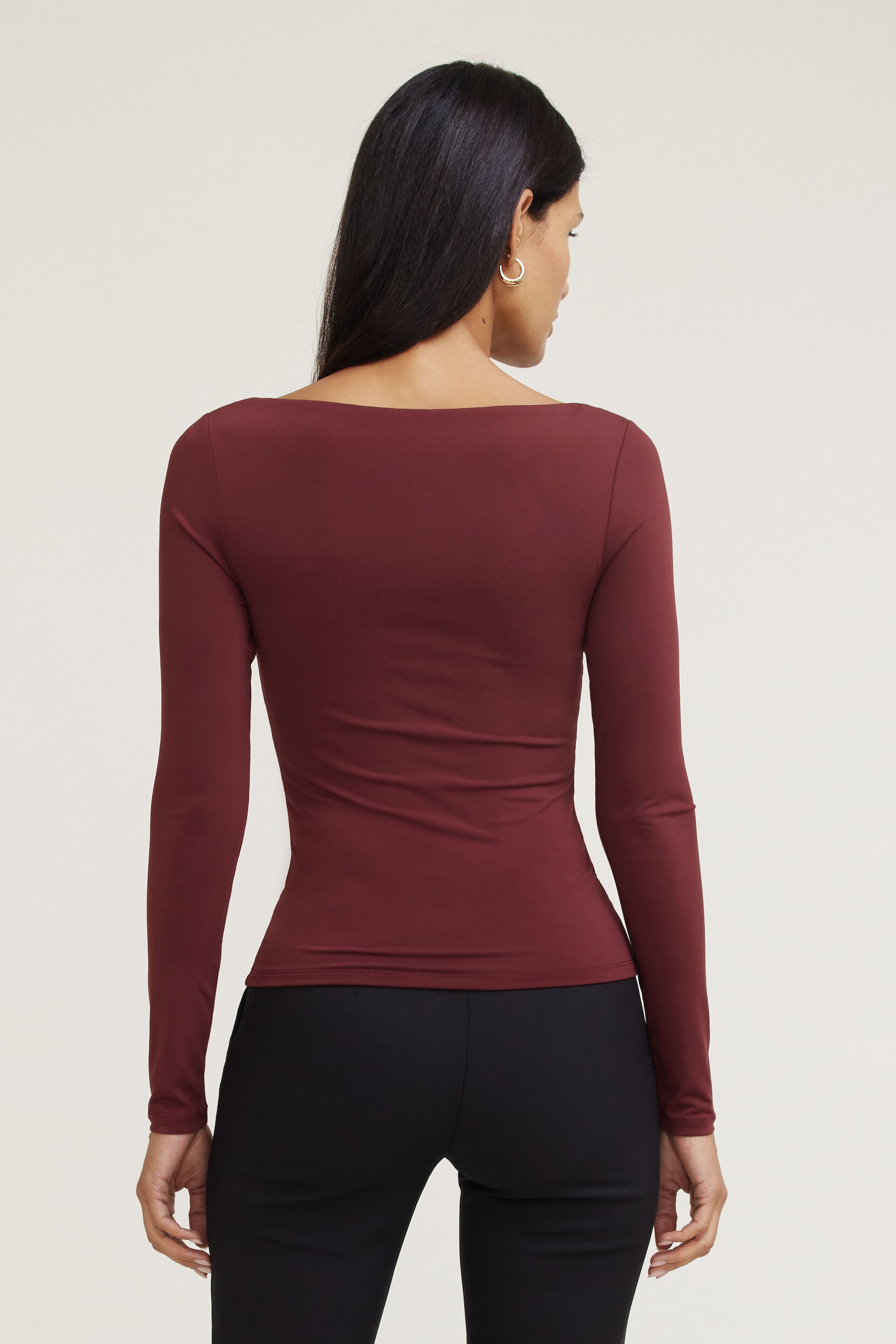 Haut sculptant à manches longues Nola