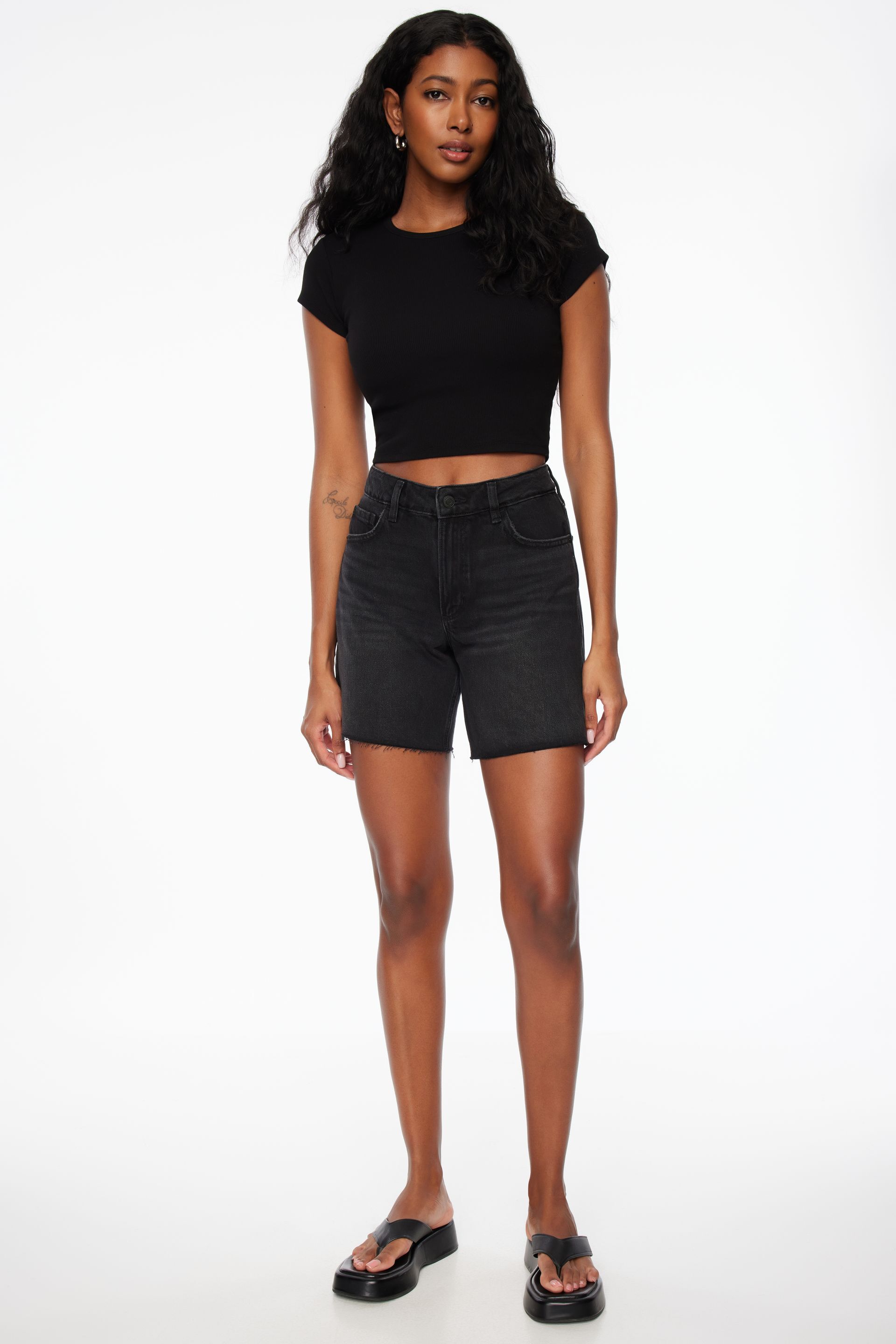 Heidi A-Line Denim Shorts