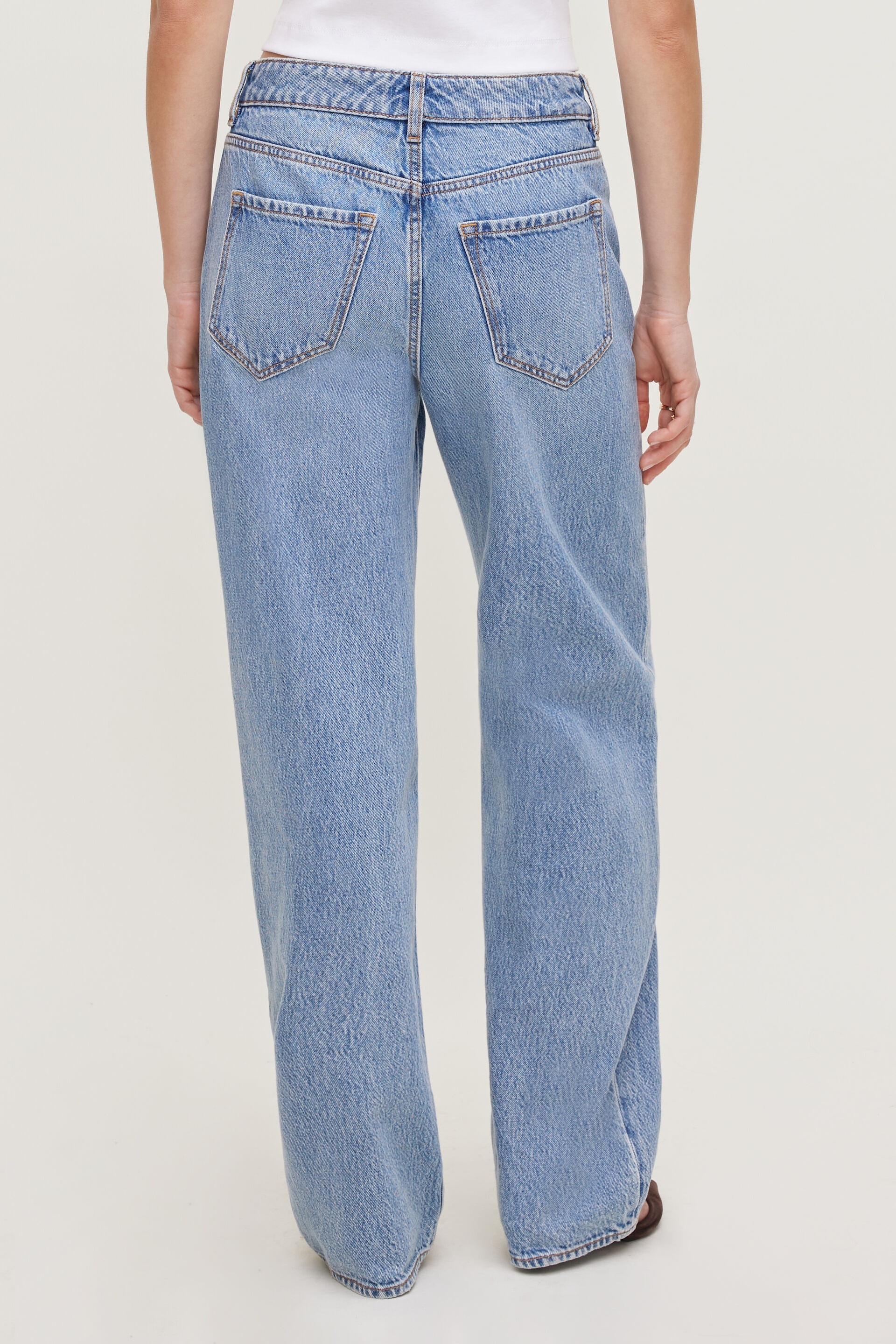 Mika Mid Rise Relaxed Straight Leg Jeans