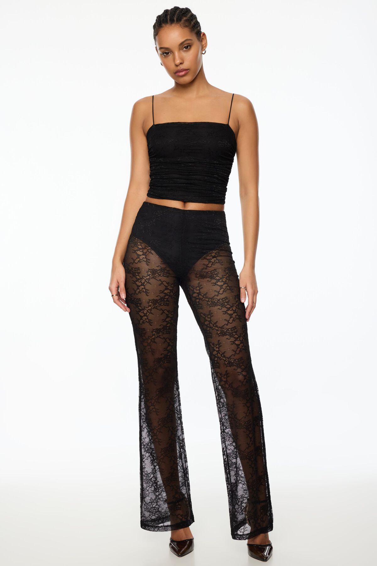 Dynamite Lace Flared Pants. 2