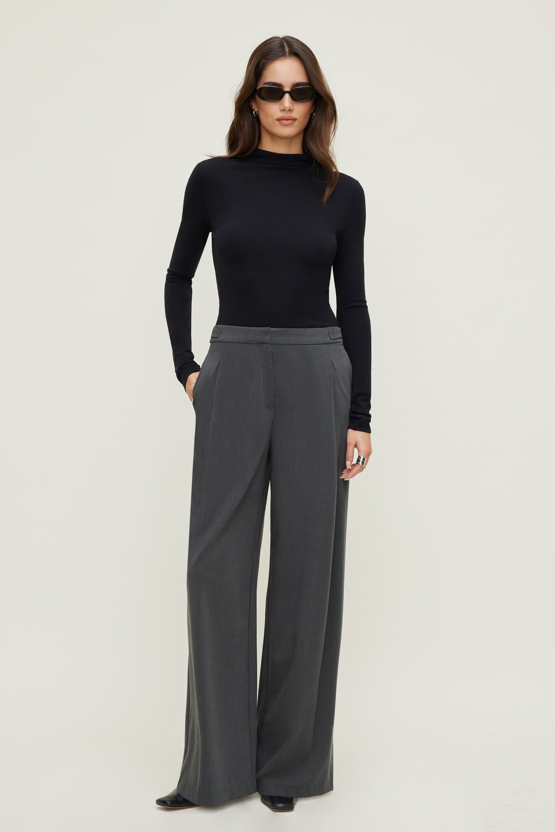 Haut à col montant et à manches longues