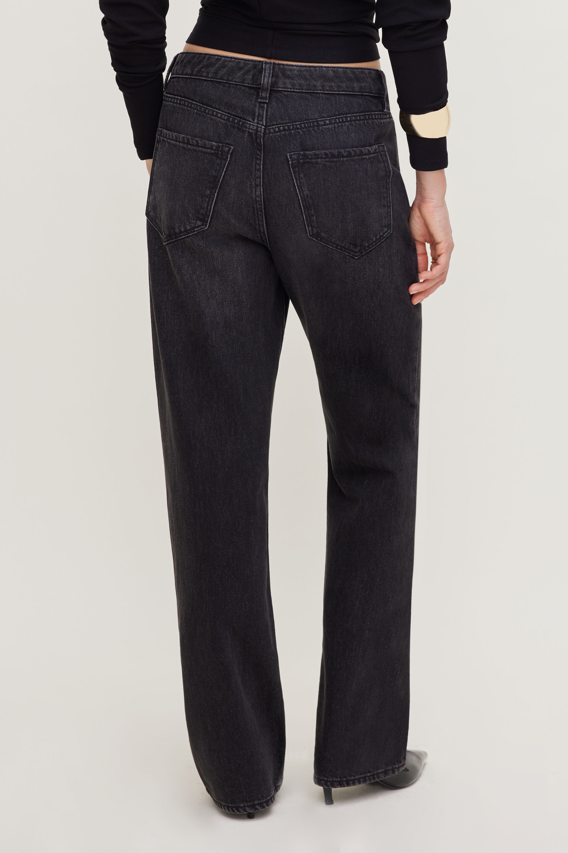 Mika Mid Rise Relaxed Straight Leg Jeans