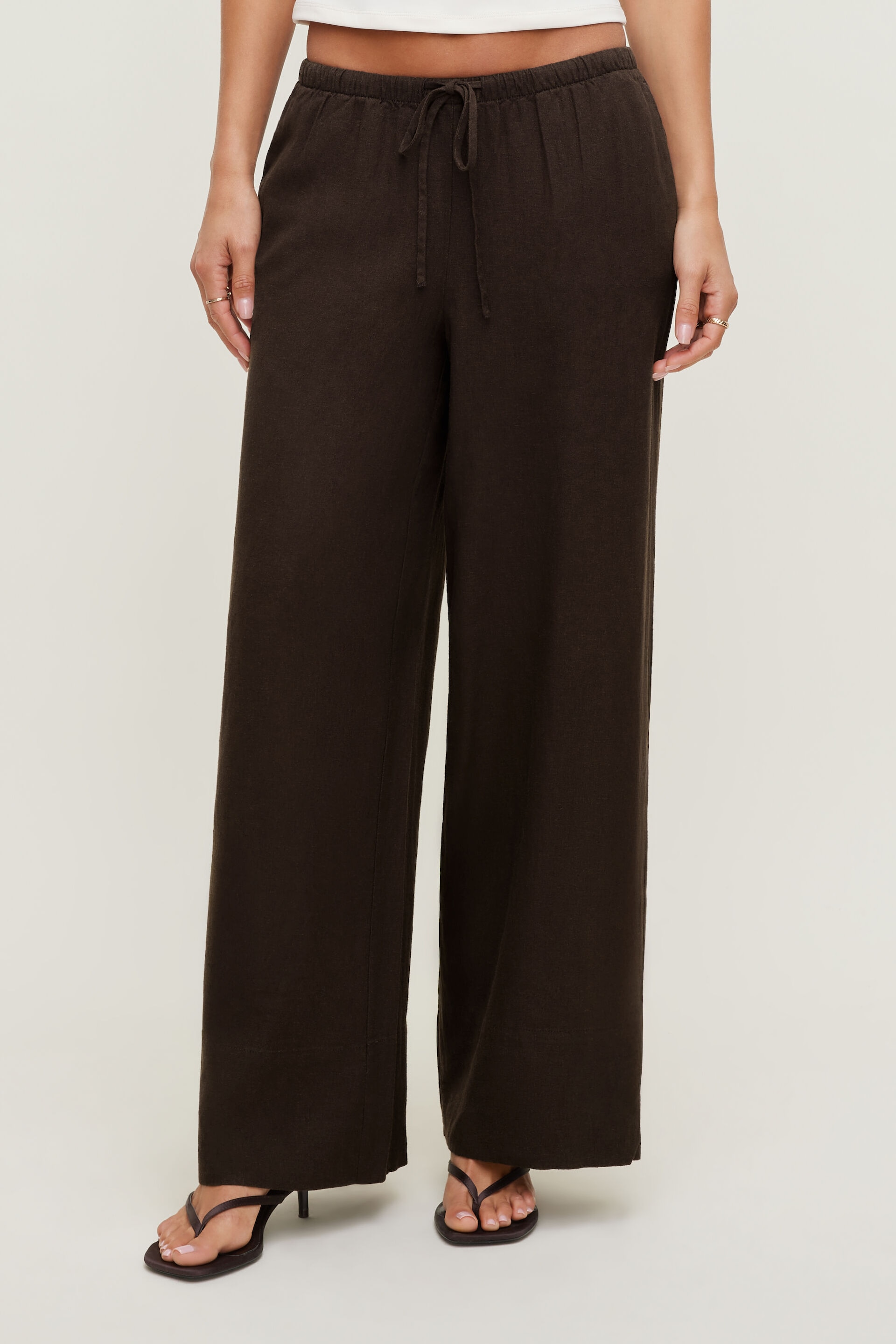Leo Linen Wide Leg Pants